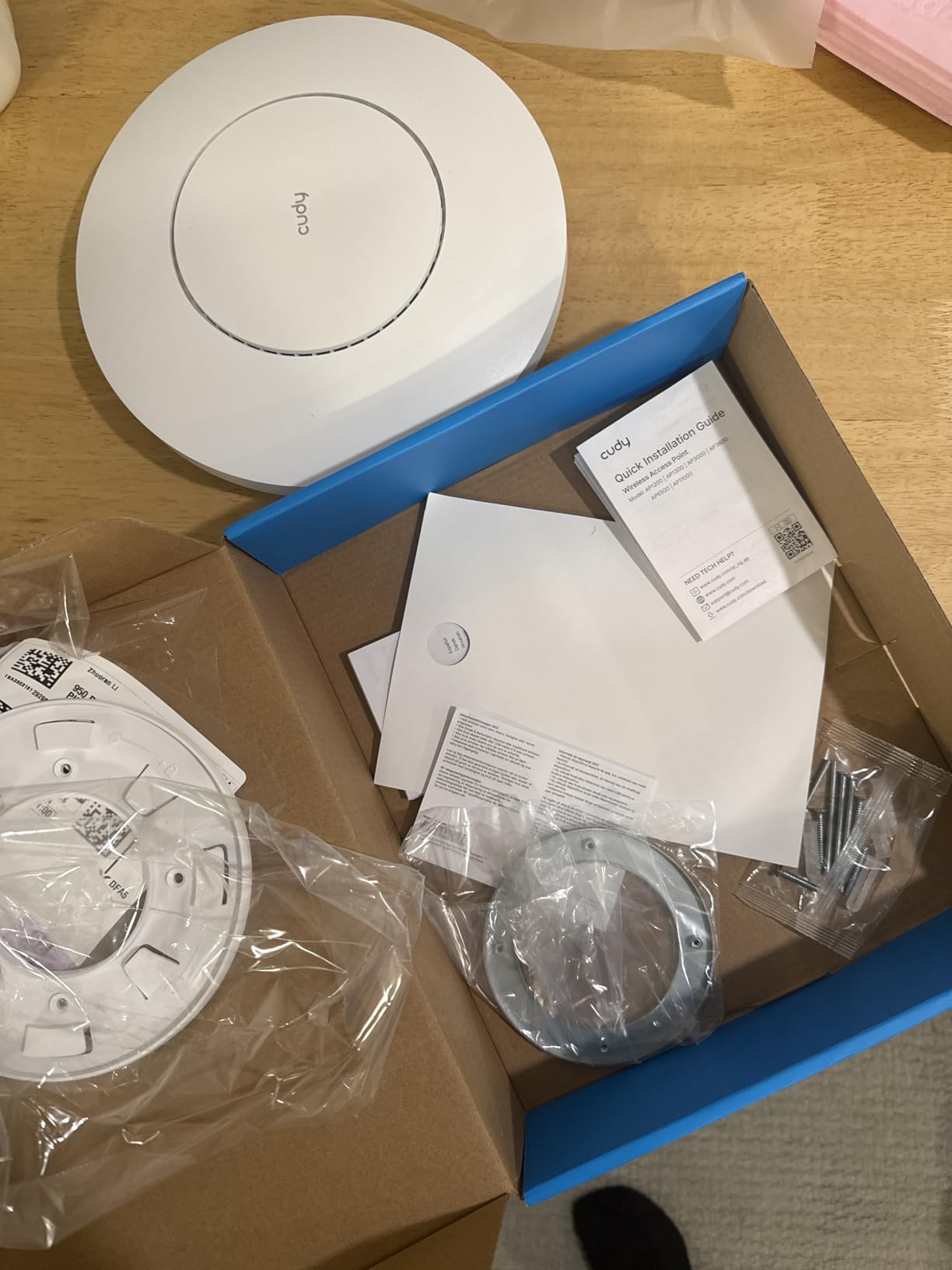Cudy AC1200 Gigabit Wireless Access Point, Gigabit RJ45, Business WiFi Solution w/Mesh Support, Beamforming, Seamless Roaming, MU-MIMO, PoE or DC Powered, AP1300 customer photo 2