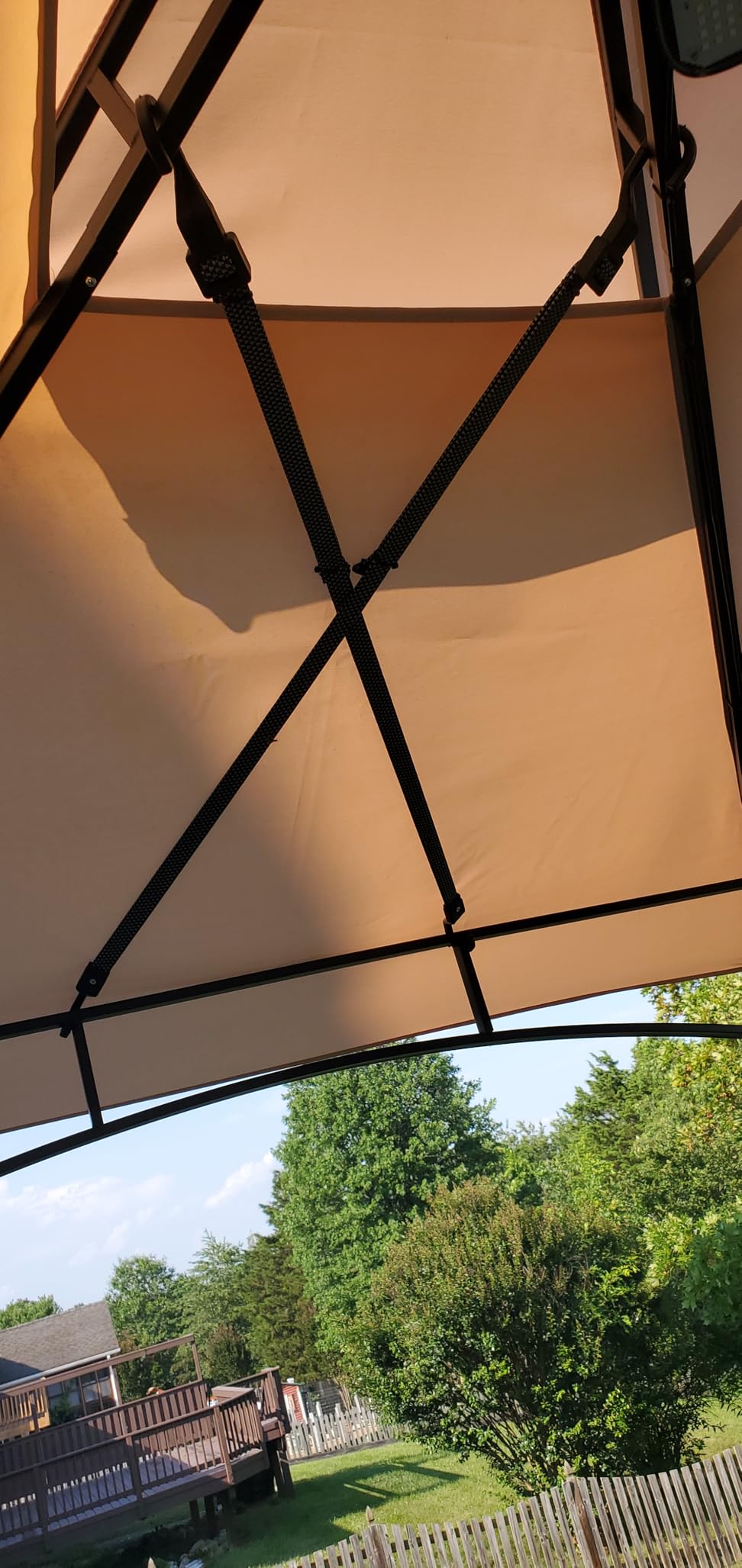 AECOJOY 8' x 5' Outdoor Grill Gazebo Canopy, BBQ Canopy for Outdoor Grill, 2-Tier BBQ Gazebo Shelter for Patio, Backyard and More (Grey) customer photo 1
