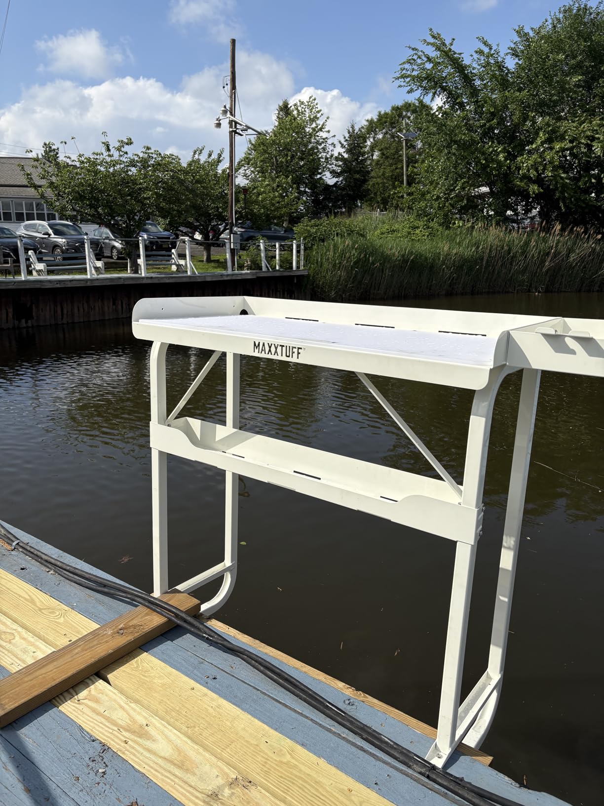 MAXXTUFF Heavy-Duty Dock-Mounted Fish Fillet Table, Model MTM101 customer photo 1