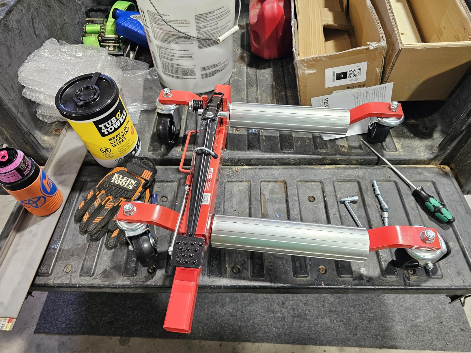VEVOR Car Wheel Dolly, 6000 lbs/2722 kg Car Moving Cart with Brakes, Set of 4 Piece, Heavy-Duty Vehicle Dolly, Moving Cars, Trucks, Trailers, Motorcycles, and Boats customer photo 2