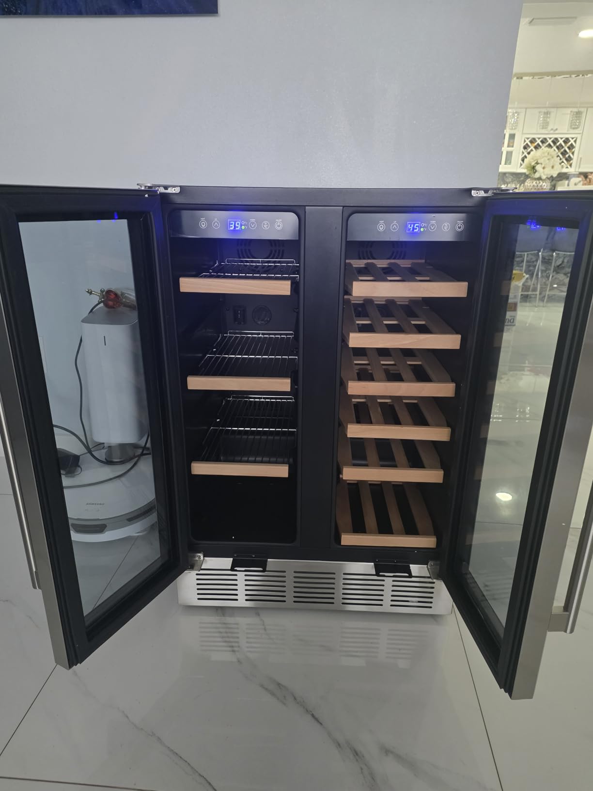 FoMup Under Counter Beverage Refrigerator 24 Inch, Outdoor Drawer Fridge Stainless Steel with Temperature Control for Home, Outdoor Patio and Commercial Use customer photo 1