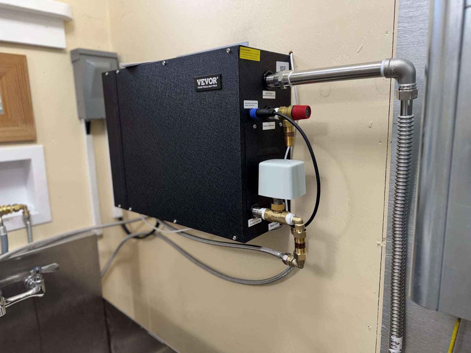 VEVOR Steam Shower Generator, 12 kW, Segmented Heating System with Temperature Customization & 24h Timer customer photo 2