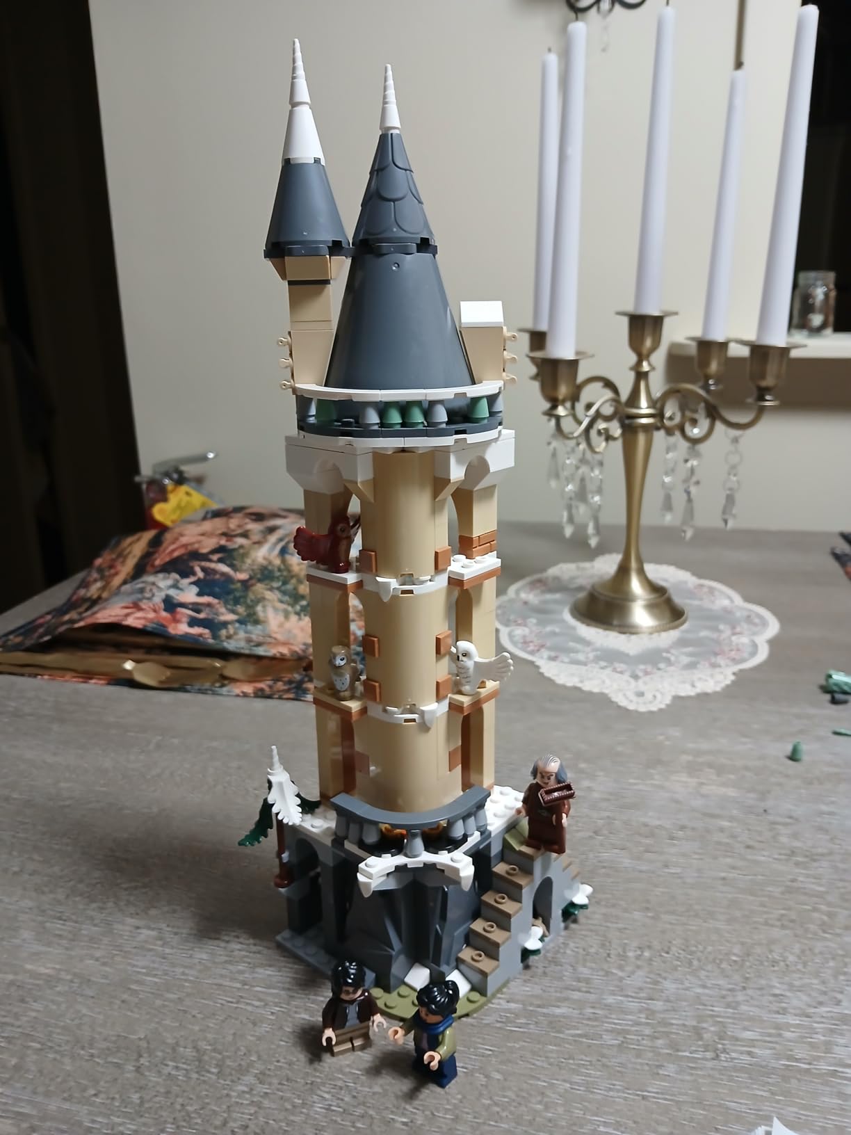 LEGO Harry Potter Hogwarts Castle Owlery Toy, Wizarding World Fantasy Toy for Girls and Boys, Harry Potter Castle Playset with 3 Characters, Birthday Gift Idea for Kids Ages 8 and Up, 76430 customer photo 2