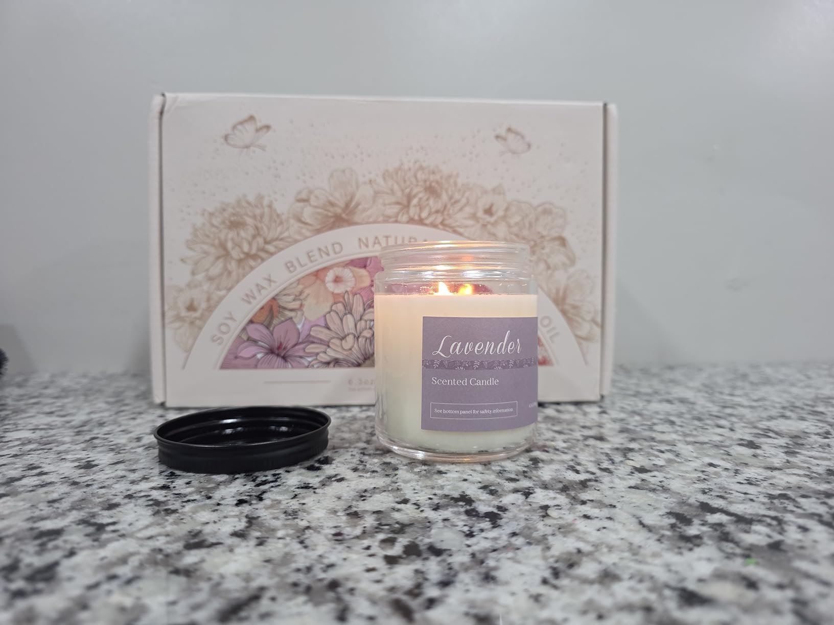 Scented Candles Gift Set, Long Lasting 6 Pack Aromatherapy Candles for Home, 42 oz 300 Hour Burn, Lavender Jasmine Vanilla Sage Sandalwood Rose Eucalyptus Mint, Gifts for Women customer photo 1