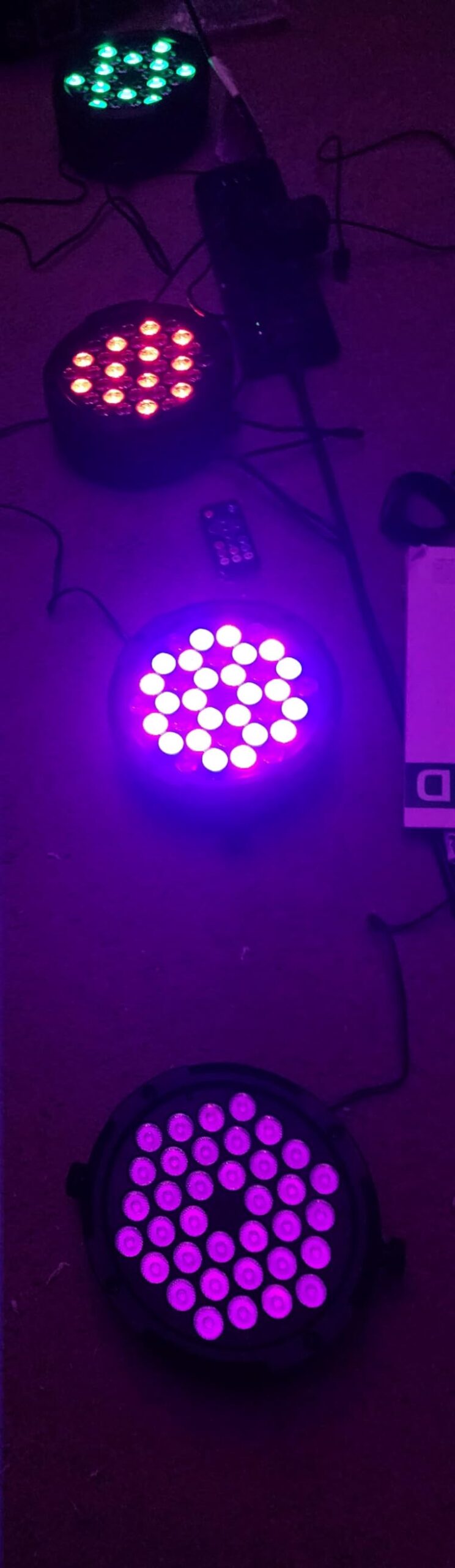 36LEDs RGB Stage Par Lights - OPPSK 36W Sound Activated Multi Modes - Remote DMX Control - Corded Electric - Uplights for Events DJ Music Dance Party Wedding Church Bar Club Stage Lighting (4Pack) customer photo 2