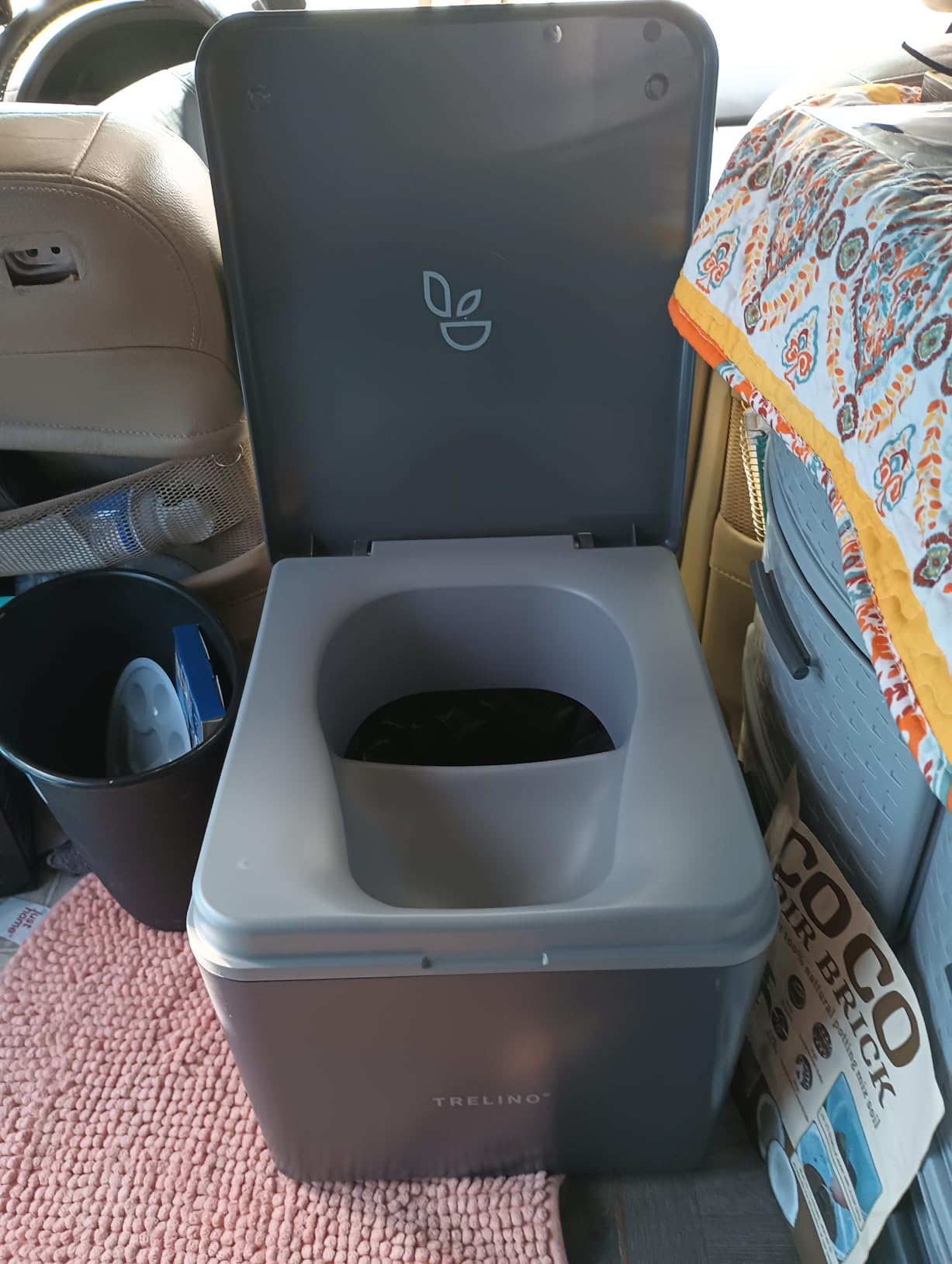 TRELINO Composting Toilet Evo S, Portable Toilet for Camping & Outdoor, Odorless, 1.2 gal & 1.6 gal Capacity customer photo 1