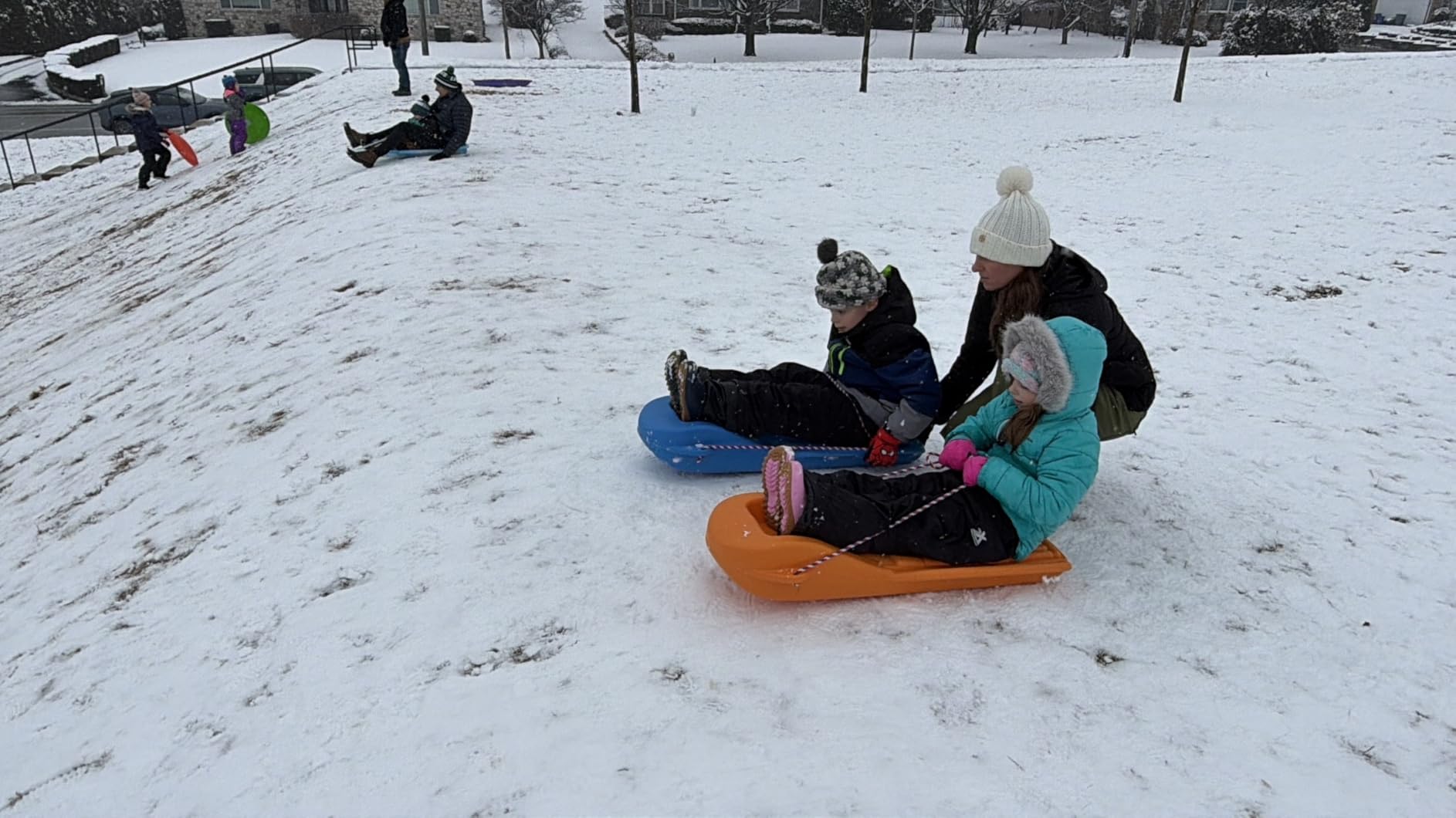 The Original Retro Racer Snow Sled by Confer Plastics, Durable Design for All Ages, Made in USA. Available in Single or 2 Pack customer photo 1