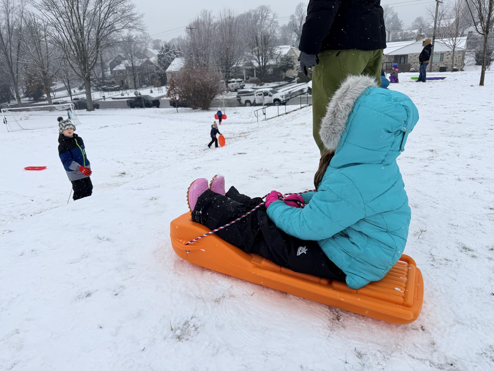 The Original Retro Racer Snow Sled by Confer Plastics, Durable Design for All Ages, Made in USA. Available in Single or 2 Pack customer photo 2