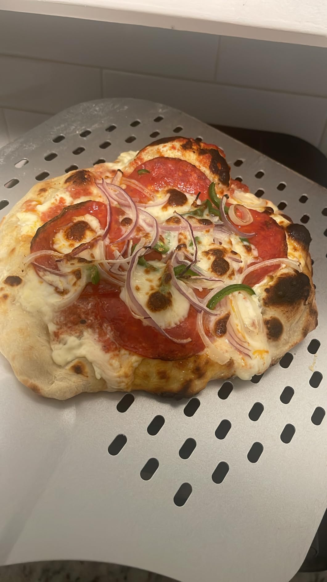 CHEFMAN Indoor Pizza Oven - Makes 12 Inch Pizzas in Minutes, Heats up to 800°F - Countertop Electric Pizza Maker with 5 Touchscreen Presets, Pizza Stone and Peel Included - Stainless Steel customer photo 1