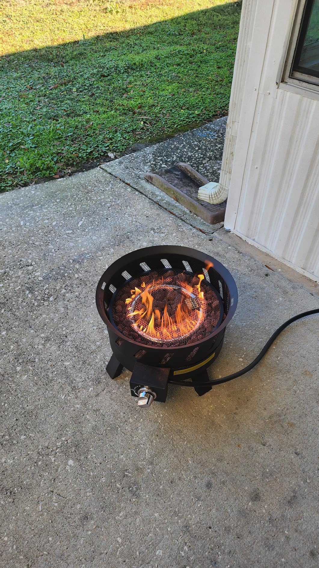 EcoNook 17.3 inch Portable Propane Fire Pits, Gas Fire Pit Bowl for Outside with Lid & Handle, Smokeless Gas Firebowl, Propane Firepit for Camping, Patio, Yard, Garden customer photo 2