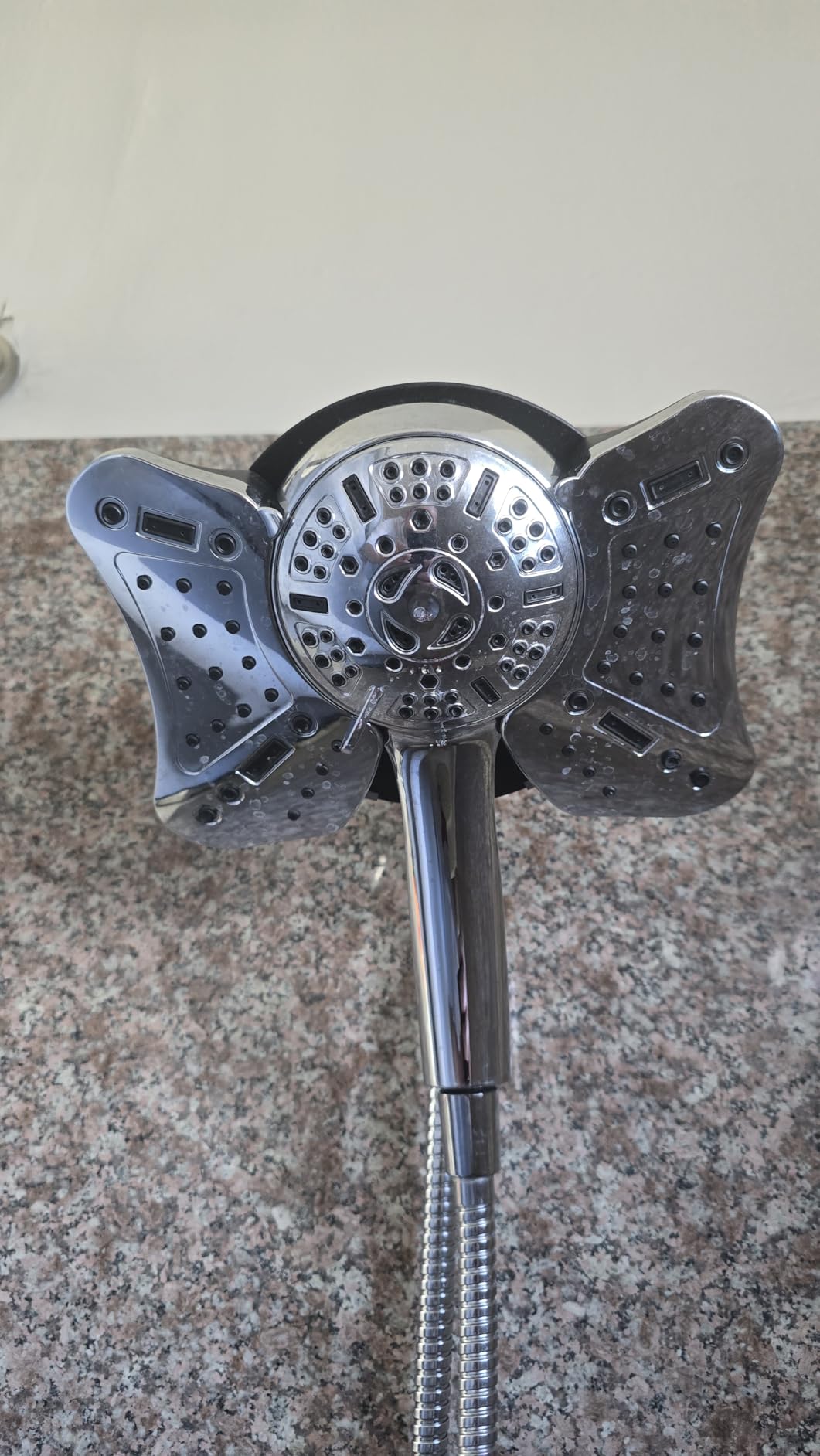 GRICH 2.5GPM Shower Head with Handheld Spray Combo: 2 in 1 Rainfall Shower Heads high pressure & Handheld Shower Head, 9 Spray Modes/Settings Detachable Shower Head with 60 Inch Hose customer photo 1