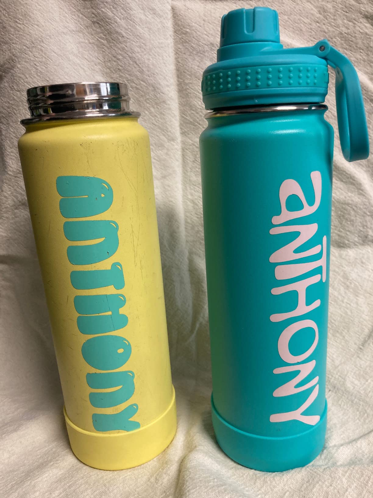 Takeya Actives Water Bottle with Spout Lid - Double Stainless Steel Insulation - Dishwasher Safe & BPA-Free - Spout Lid & Removable Bumper - 32 oz, Mystic Blue customer photo 1