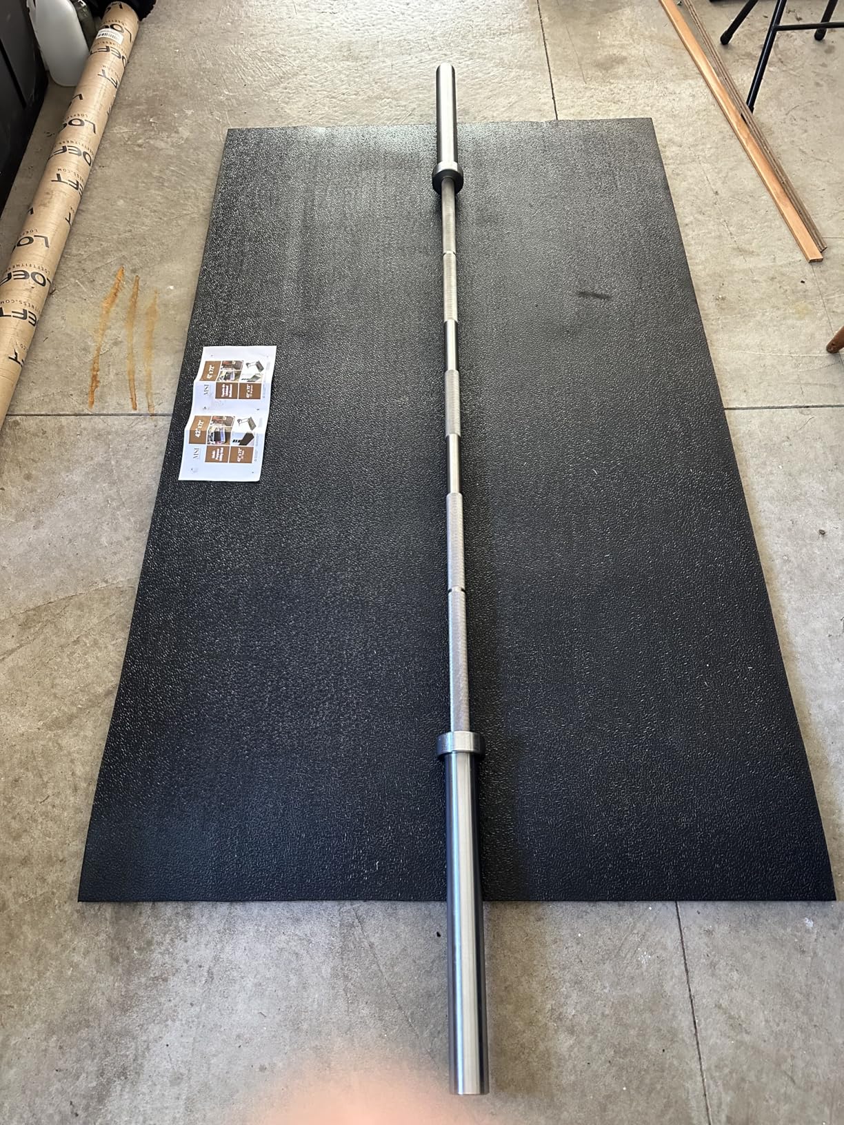 Heavy Duty Horse Stall Mats - Stable Mats, Durable 3/4 in. Thick Rubber Flooring - Solid Black - 3.5' x 6' Mat for Stables, and More - 42 in. x 72 in. Stall Mat customer photo 2