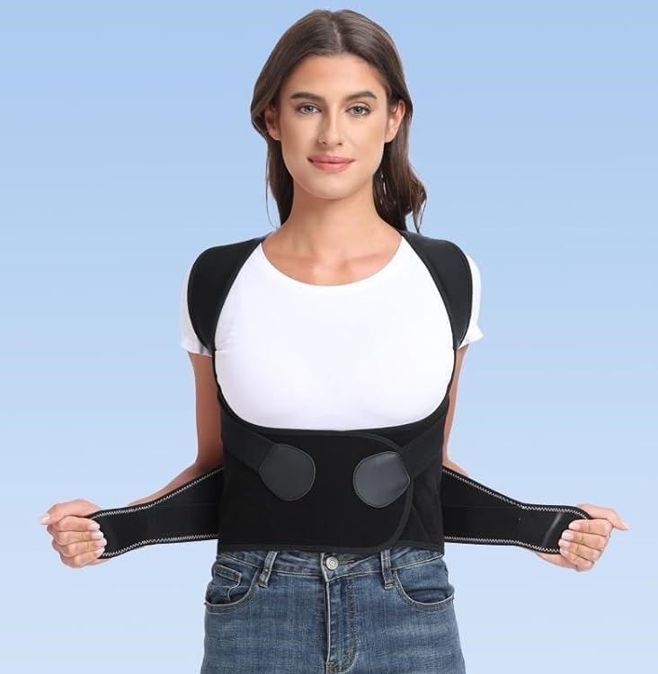 Back Brace Posture Corrector for Women and Men with Spine Vertical Alignment System, Lower Back Pain Relief, Back Straighter Instant Posture Corrector - Scoliosis customer photo 2