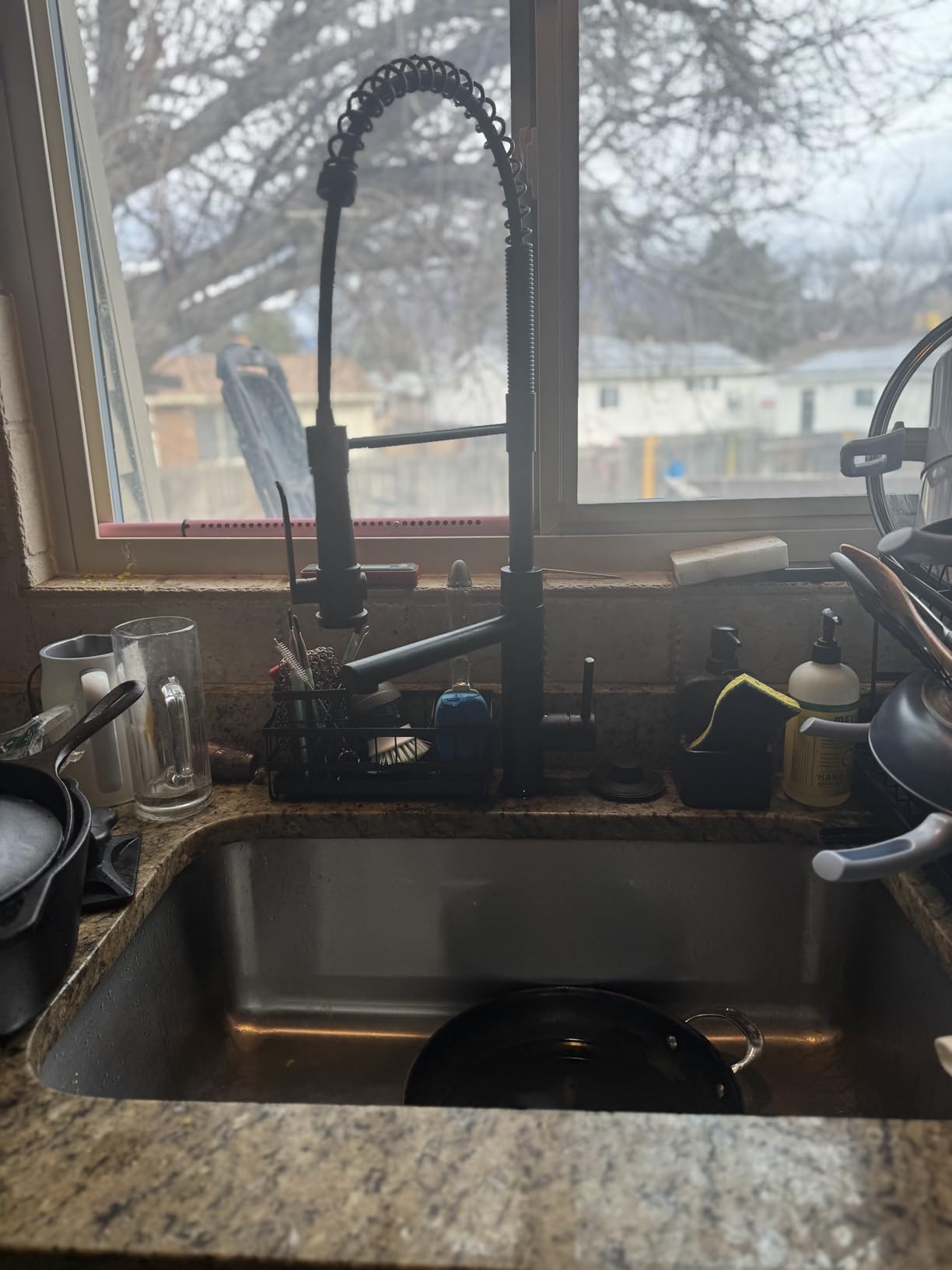 KRAUS Artec Pro Commercial Style 2-Function Single Handle Pull Down Kitchen Faucet with Pot Filler in Matte Black, KPF-1605MB customer photo 2