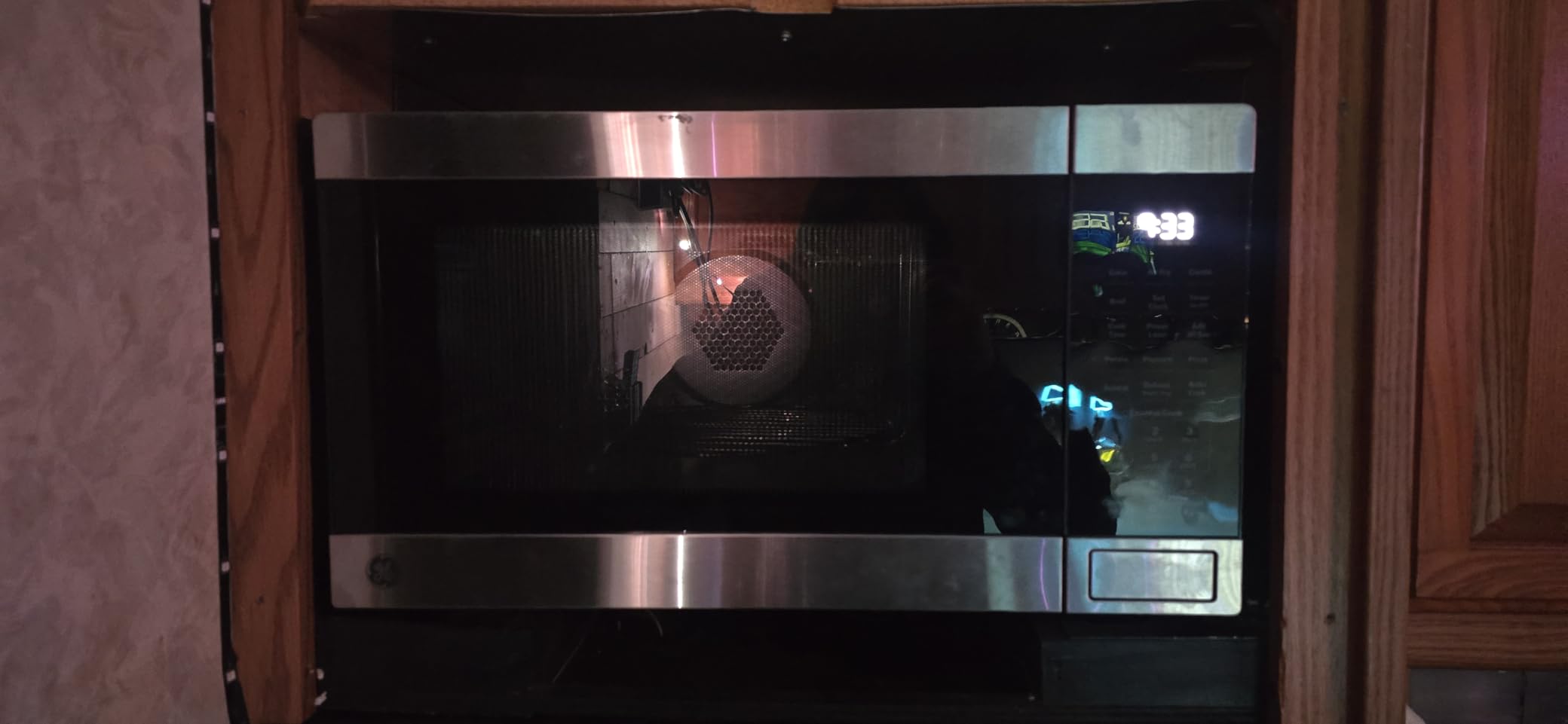 GE 4-in-1 Countertop Microwave Oven, 1.0 Cu Ft, 1050W Convection Microwave with Air Fry & Broil, Stainless Steel, GCST10A1WSS customer photo 2