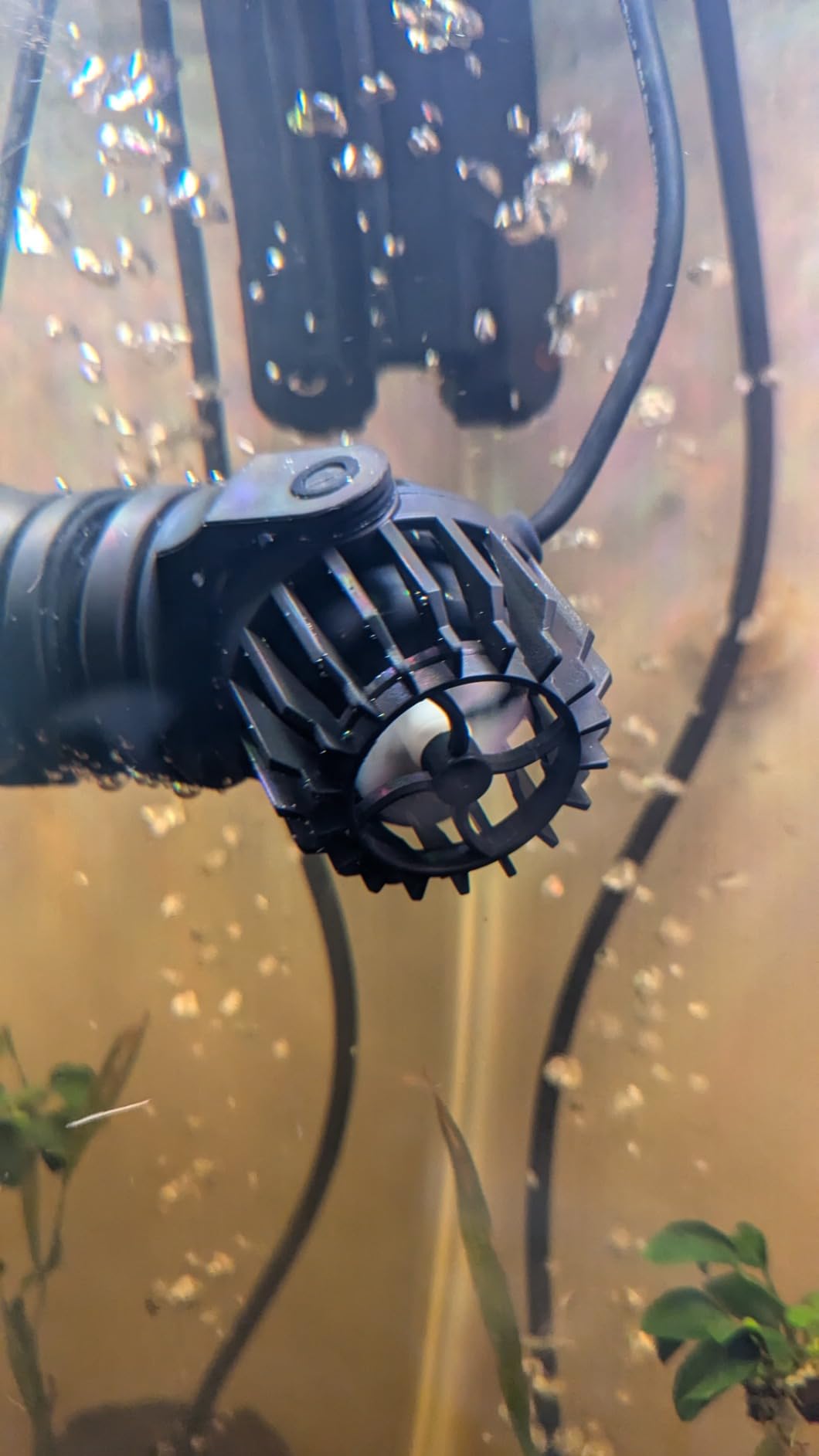 AQQA Wave Maker for Aquarium Circulation Pump with Controller, 1056GPH DC Powerhead with Strong Magnetic Suction Base, 360° Rotating Aquarium Wavemaker for 15 to 70 Gal Saltwater Freshwater Tank (10W) customer photo 2