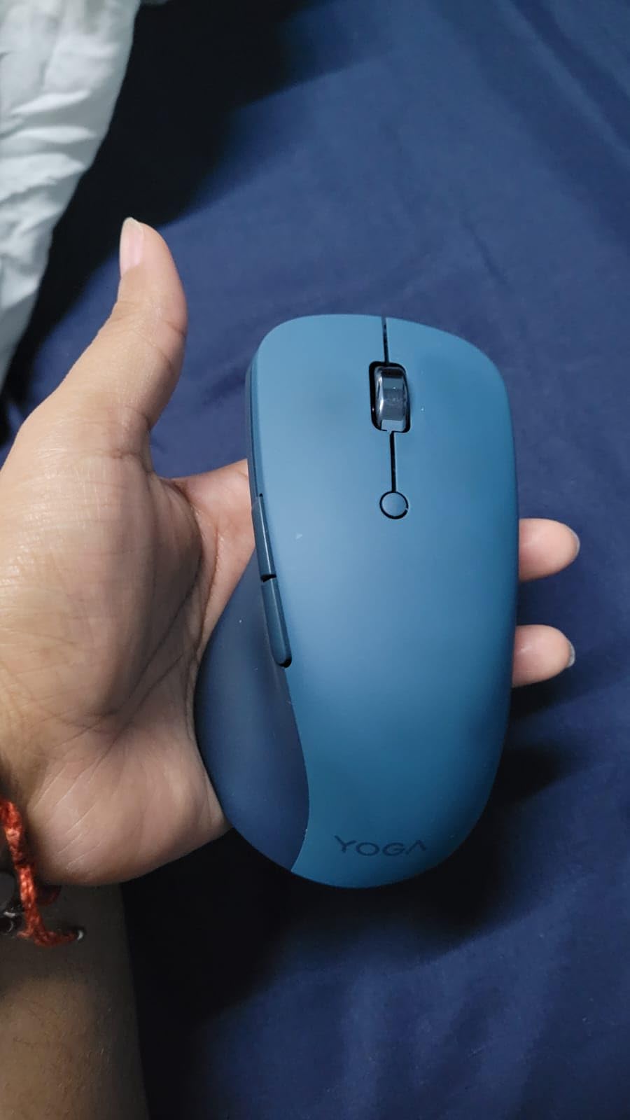 Lenovo Yoga Pro Mouse, Bluetooth, USB-C Rechargable, Dual Mode Bluetooth, 6 Button, Right Handed Design, Ergonomic Design, Programmable Buttons, 2-Way Metal Scroll Wheel, Tidal Teal customer photo 1