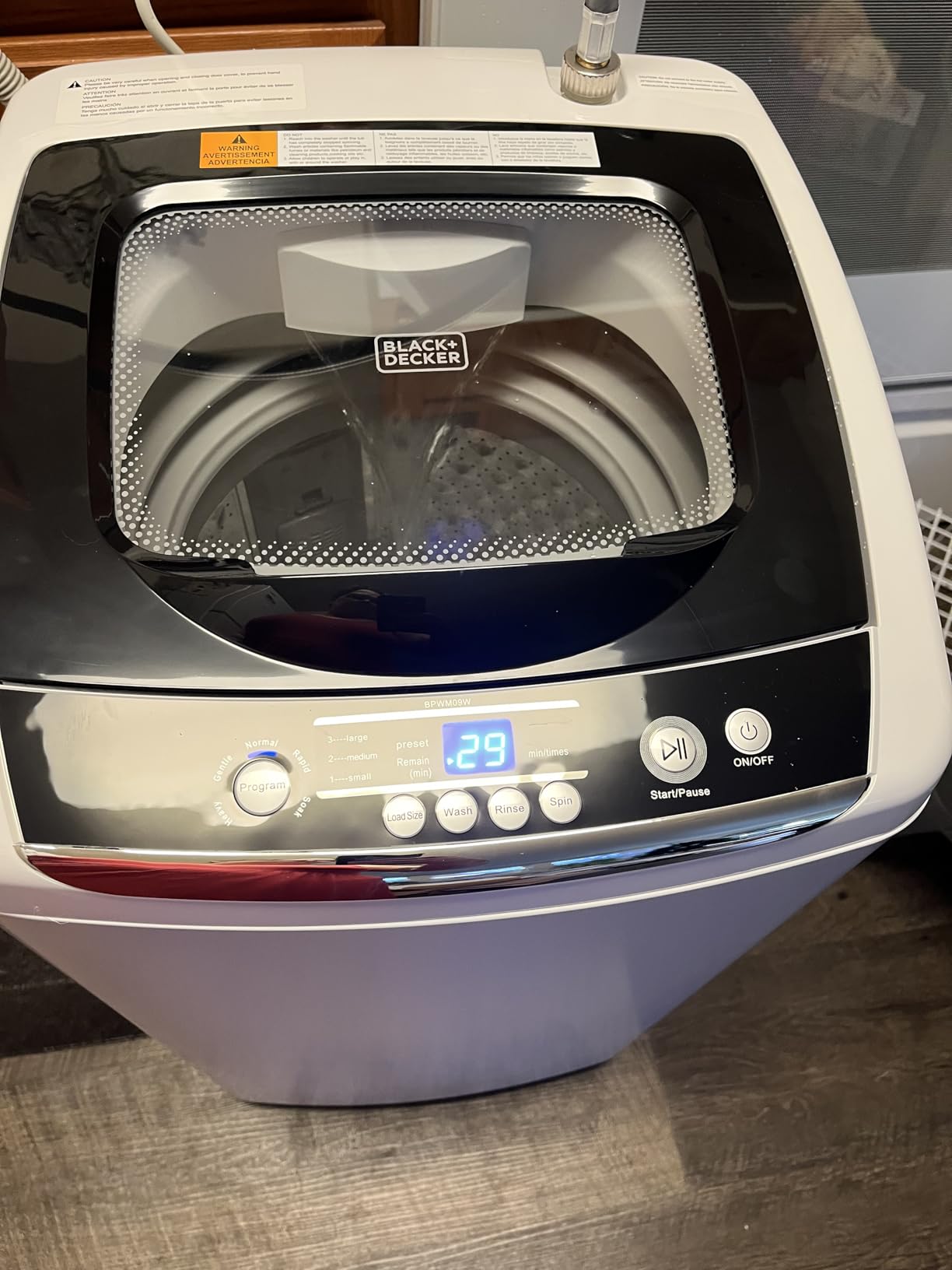 Whirlpool 4.5 Cu. Ft. Front Load Washer, Full Size Washing Machine with 12 Cycles, ENERGY STAR Certified Washer Machine, Hot & Cold Inlet Hoses, LED Display, 120V, BFLW45M, White customer photo 2
