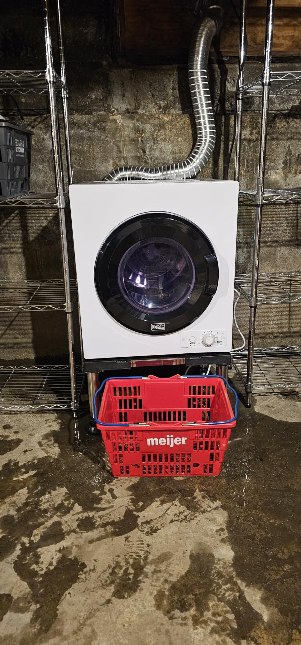 BLACK+DECKER 7.0 Cu. Ft. Front Load Dryer, Electric Clothes Dryer with LED Display and Dial Control, 5 Sensor and Manual Dry Selections, 240V, Requires Professional Installation, BLD67ME, White customer photo 1