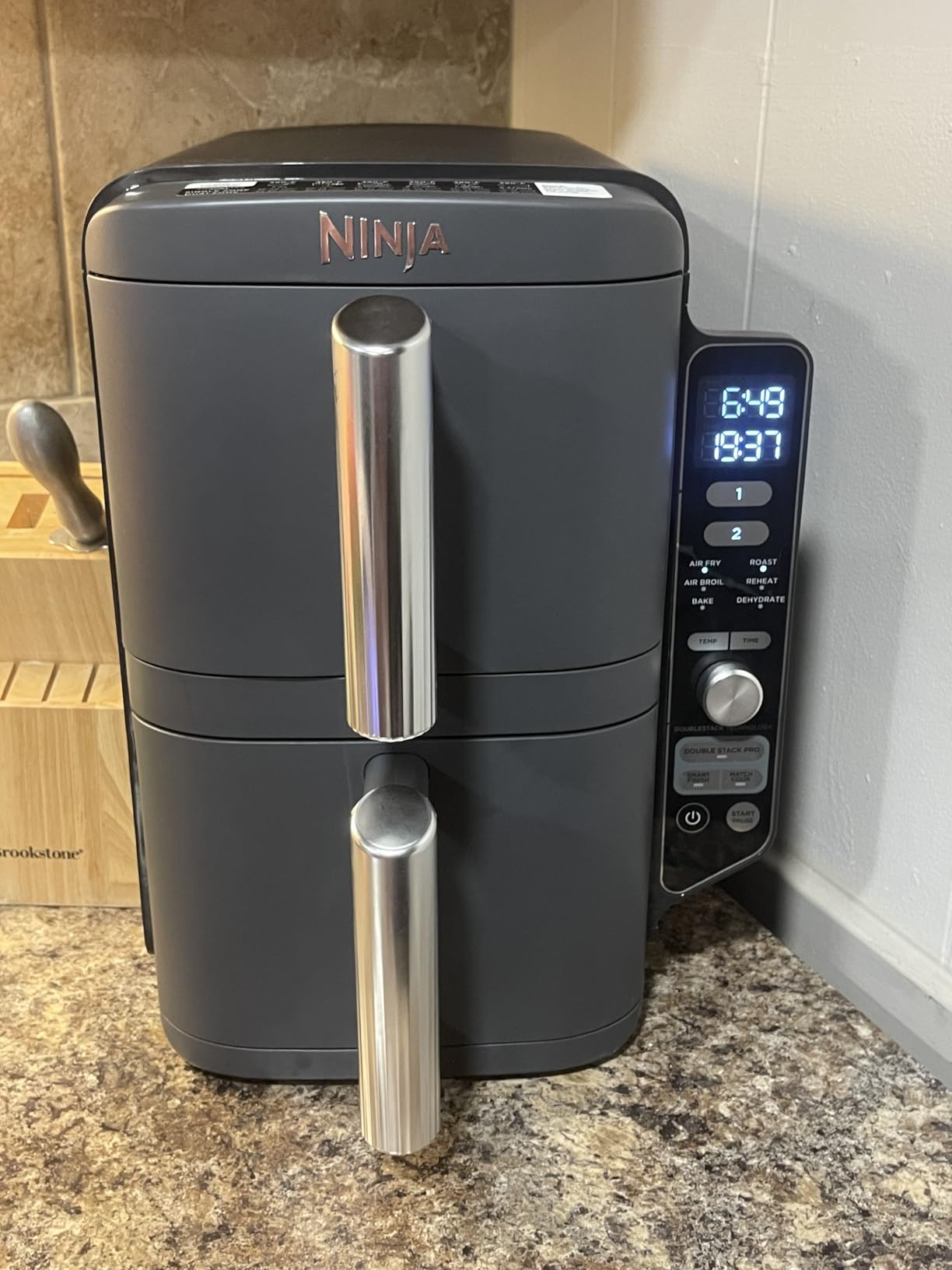 Ninja Air Fryer, 8 QT DoubleStack 2-Basket, Space Saving Design, 6-in-1, Cooks 2lb Chicken Wings, SL201 customer photo 2