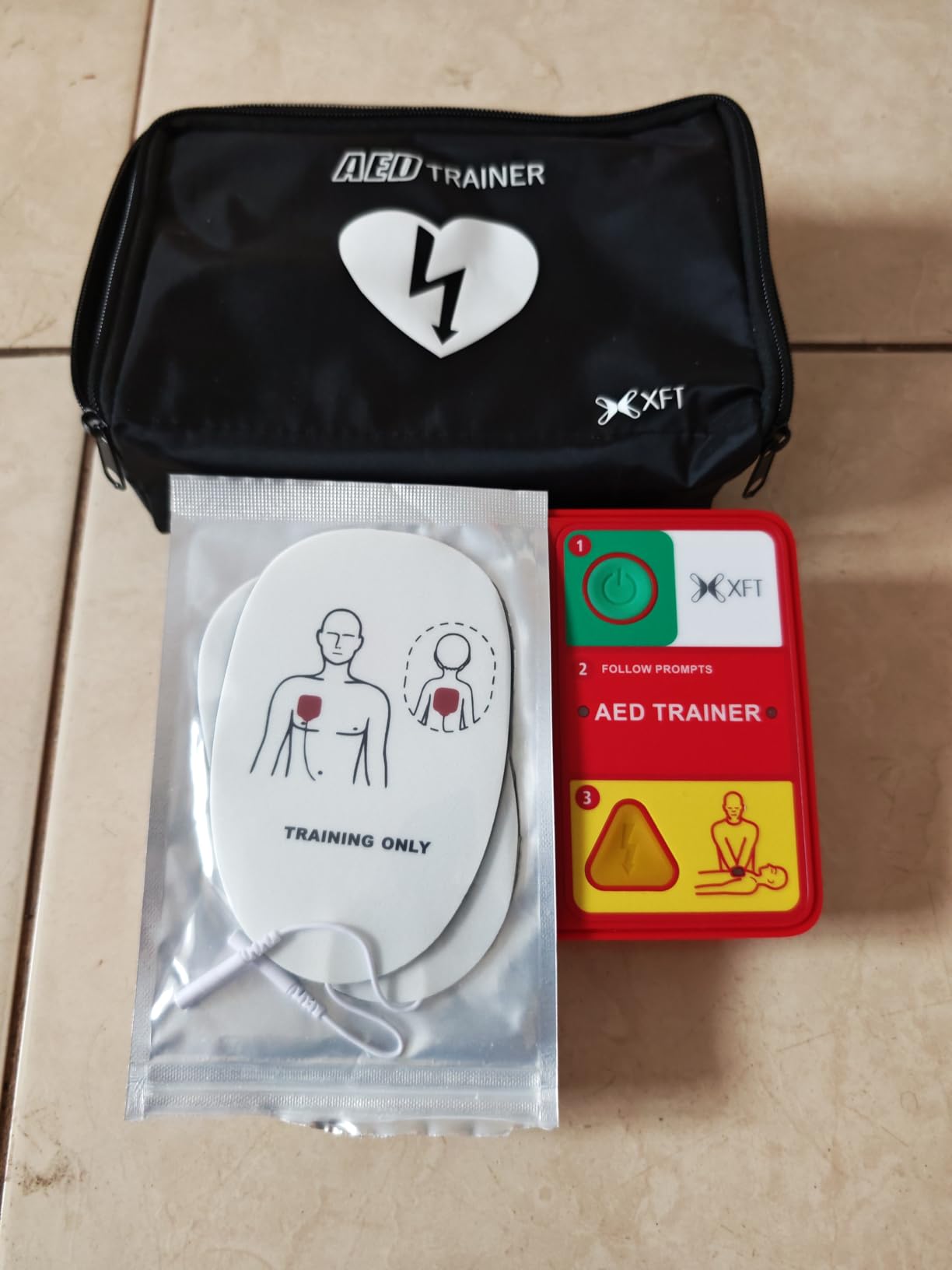 XFT AED Trainer & AED Simulator & AED Defibrillator for Home, Lightweight CPR Practice Device, Portable Defibrillator Training (XFT-120N) customer photo 1