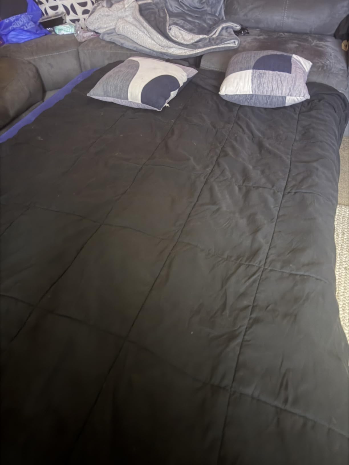 Xsleep Queen Air Mattress with Built in Pump, Luxurious Comfort Raised Inflatable Mattress, Blow Up Mattress for Home and Guests, 660 lbs Max customer photo 1