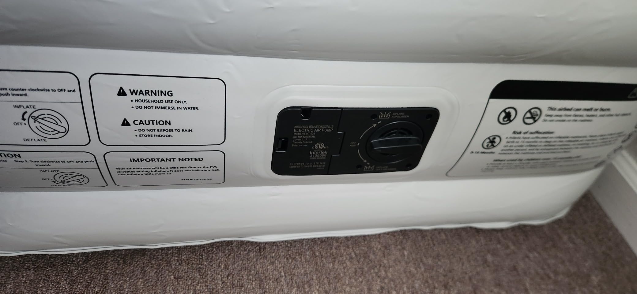 Xsleep Queen Air Mattress with Built in Pump, Luxurious Comfort Raised Inflatable Mattress, Blow Up Mattress for Home and Guests, 660 lbs Max customer photo 2