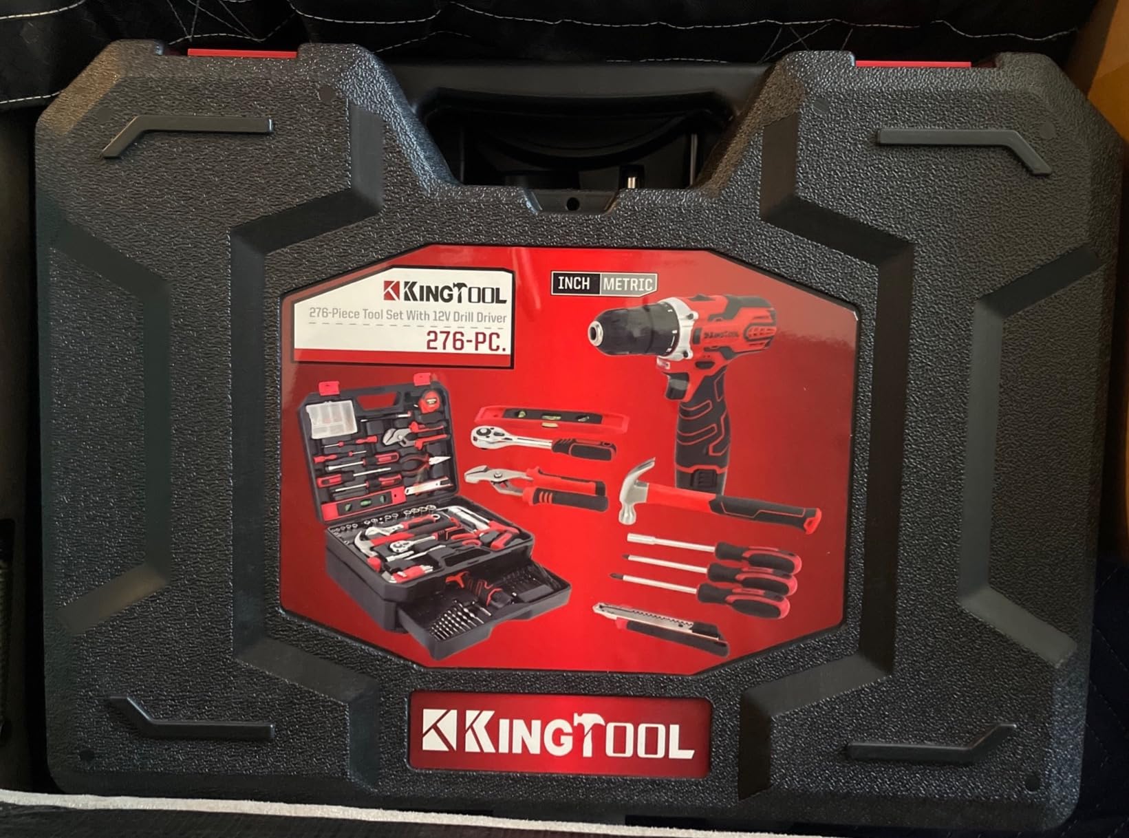 KingTool 276-Piece Tool Set Kit with 12V Cordless Power Drill Driver Toolbox Storage Case with Drawer customer photo 1