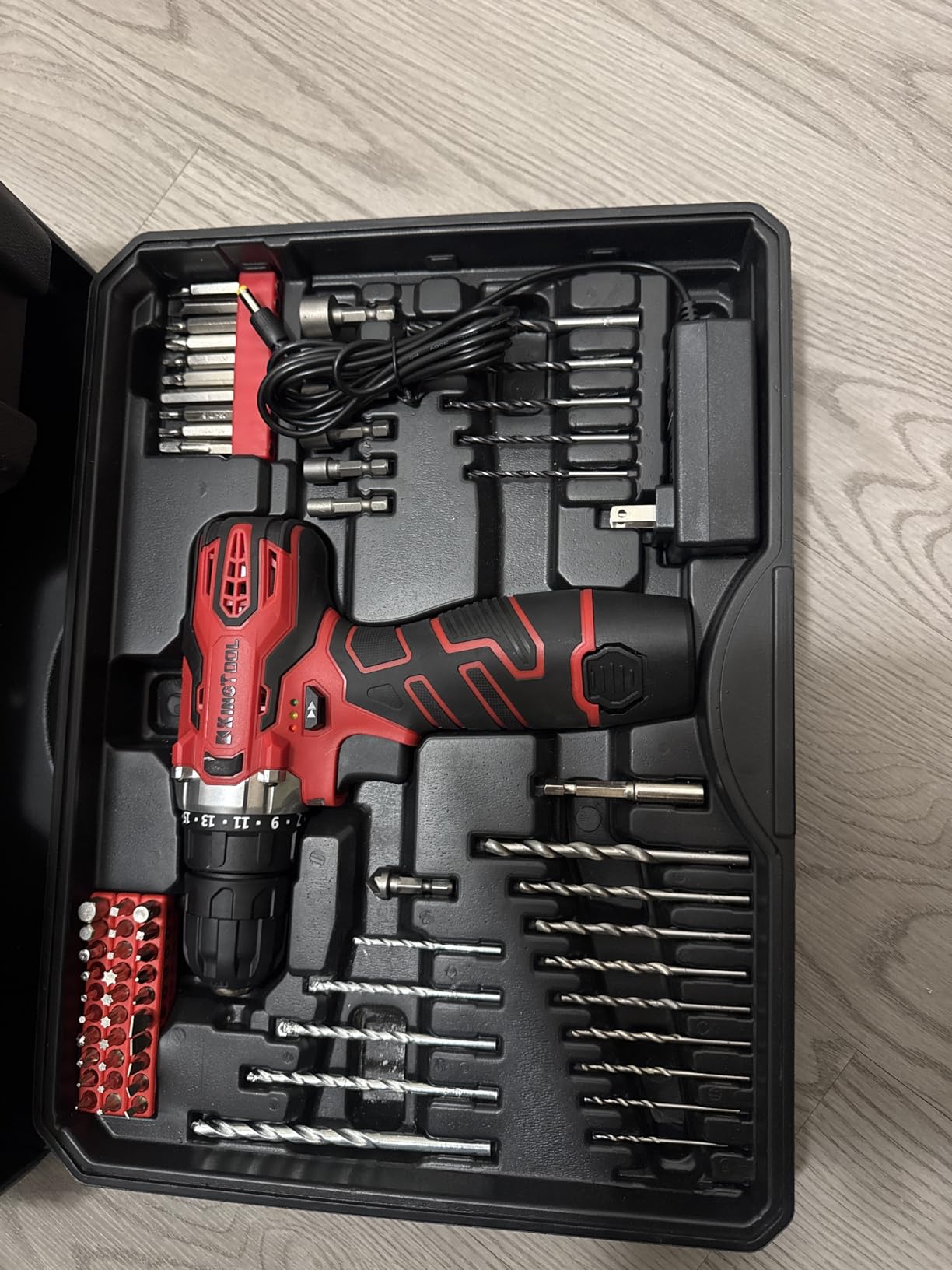 KingTool 276-Piece Tool Set Kit with 12V Cordless Power Drill Driver Toolbox Storage Case with Drawer customer photo 2