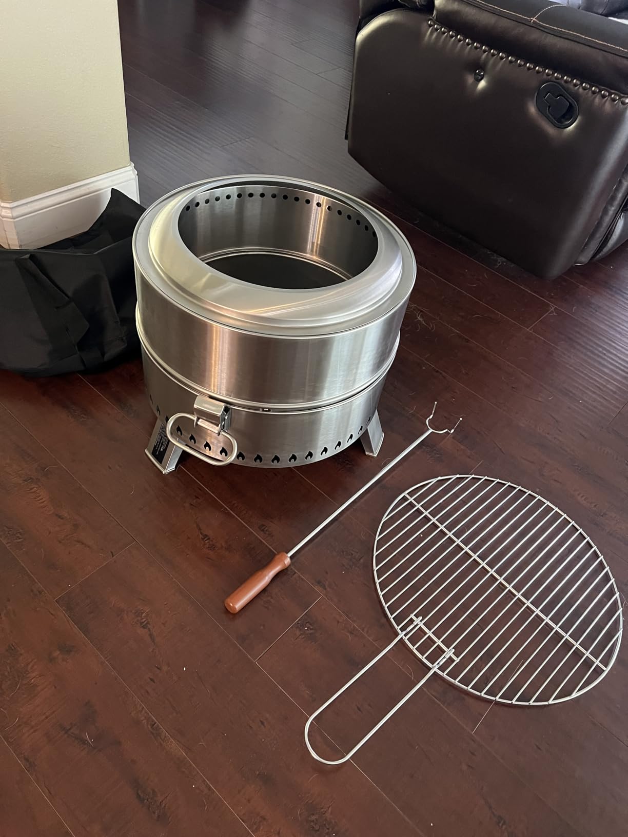 CIAYS Smokeless Firepit, 19 Inch Fire Pit for Camping with Patented Technology, Portable Fire Pit for Outside with Steel Grill Rack, Fire Poker, and Bag customer photo 2