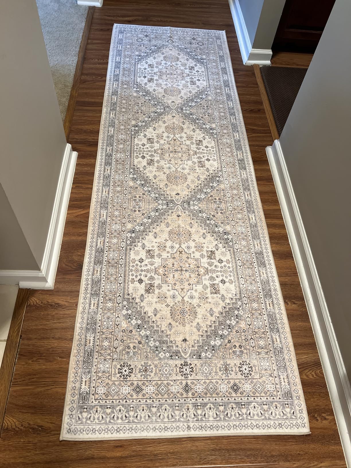 zesthome 5x7 Washable Rug-Stain Resistant Area Rugs for Living Room, Ultra-Thin Vintage Rugs, Non-Slip Backing Rug, Low Pile Large Area Rug, Boho Home Decor customer photo 1