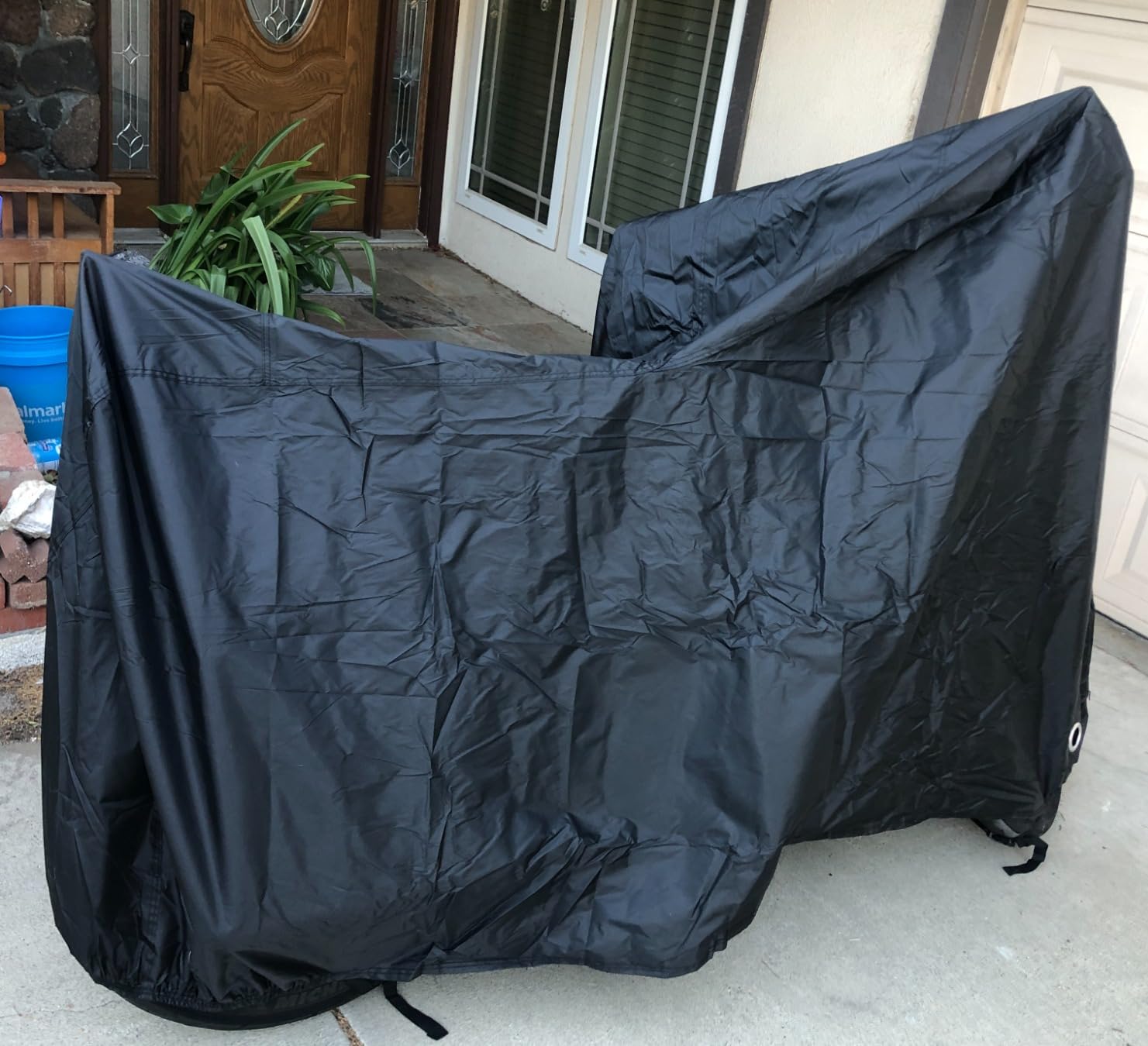 Motorcycle Half Cover Waterproof Windproof Outdoor Dustproof for Touring Models Road King Street Glide Road Glide and More. Black customer photo 2