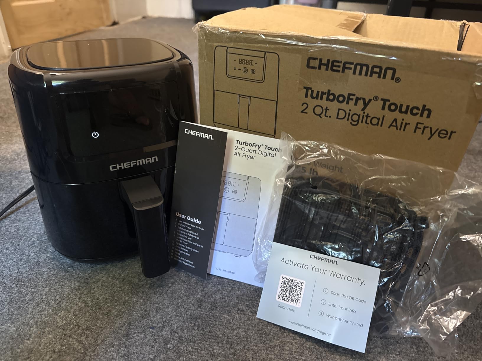 CHEFMAN 2 Qt Mini Air Fryer Digital Space-Saving Compact Air Fryer with Nonstick and Dishwasher Safe Basket customer photo 1