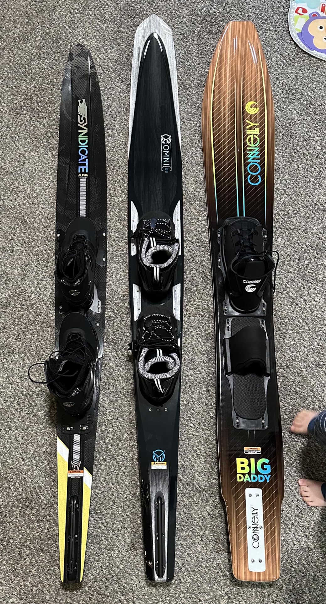 Connelly Big Daddy Waterski, Swerve Lace-Adjustable Front Binding with Rear Toe Plate, (one Size fits Most) customer photo 1