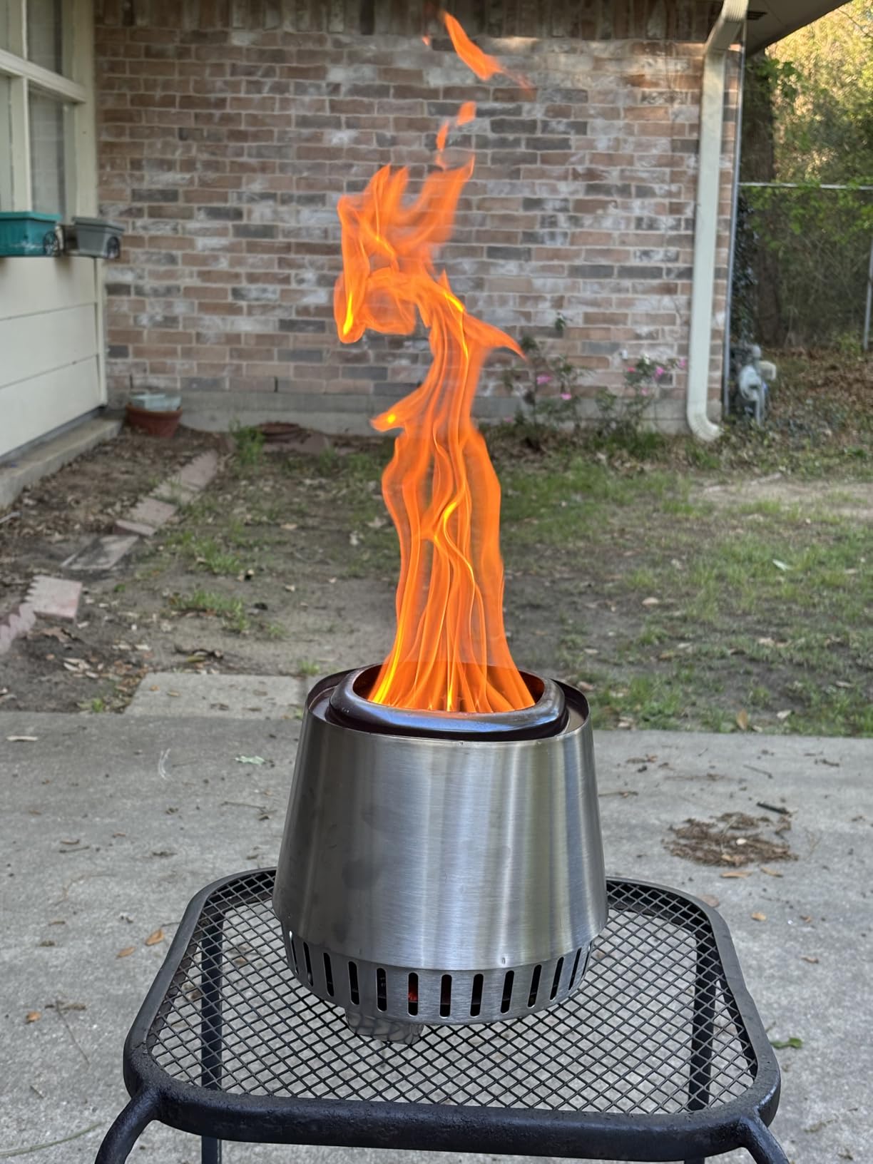 East Oak Fuoco Smokeless Fire Pit 21'' for Patio and Outdoor, Stainless Steel Firepit Wood Burning Fireplace with Carrying Bag customer photo 2