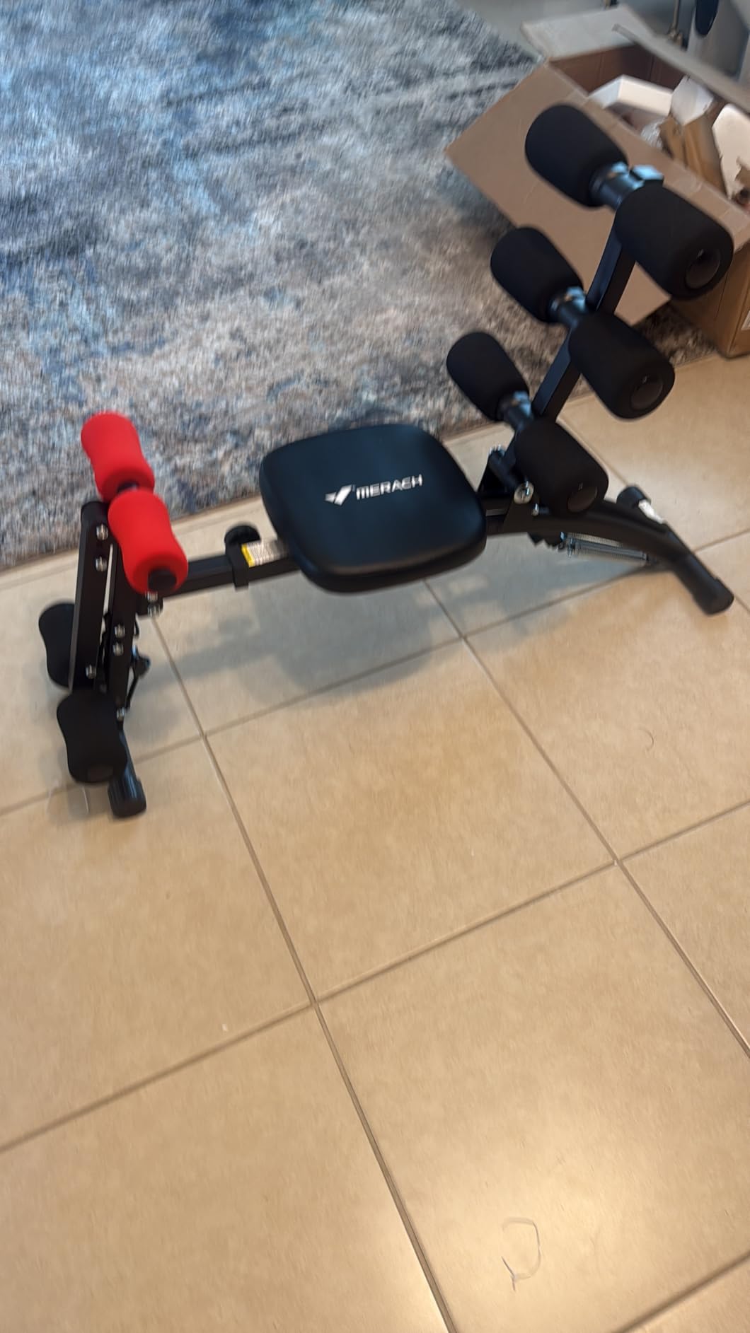 MERACH Ab Machine, Multi-Functional Adjustable Ab Trainer, Ab Workout Bench for Home Gym, Sit Up Machine for Abdominal, Exercise Chair for Full Body Workout customer photo 1