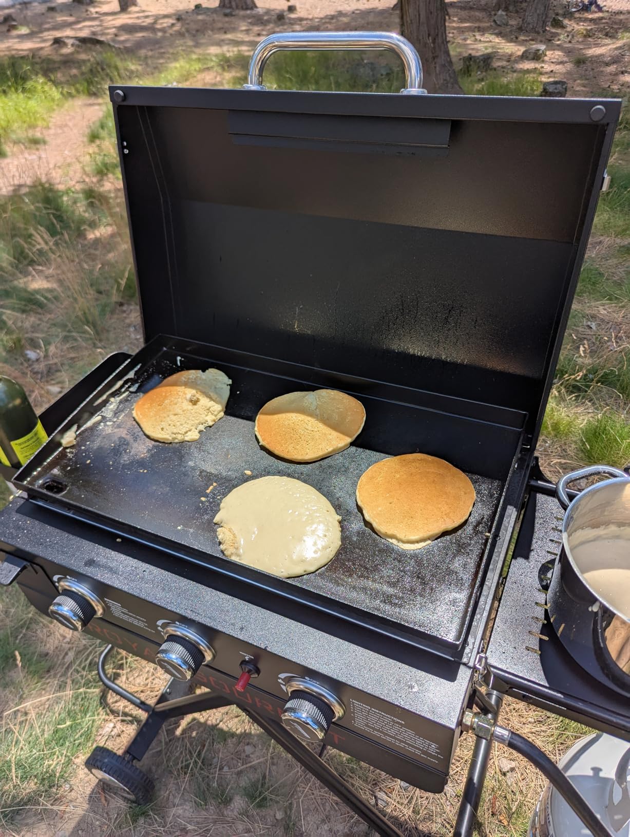 Royal Gourmet PD3001 3-Burner Propane Gas Griddle with Collapsible Stand, 23-Inch Portable Griddle with Side Table & 314 Sq. In. Cooking Area customer photo 1