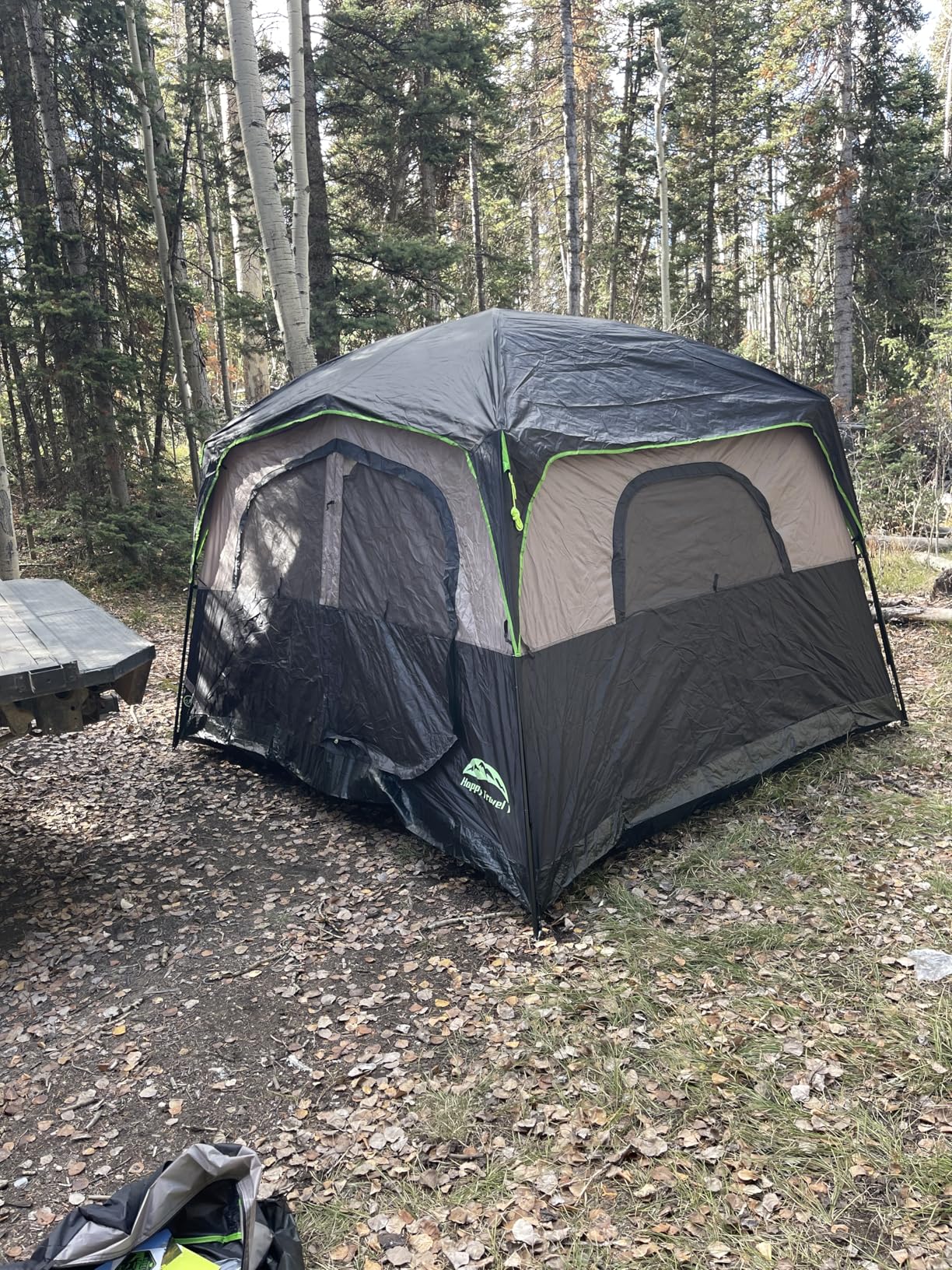 Happy Travel Tent 6 Person Tents for Camping, Waterproof Easy Setup Camping Tent with Rainfly, Portable Large Family Cabin Tent with 5 Large Mesh Windows customer photo 2