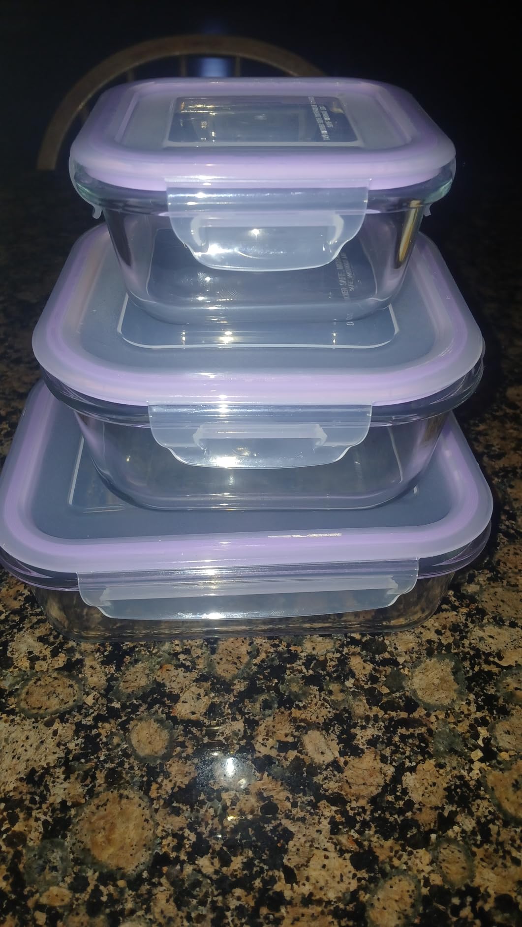 HOMBERKING 18 Piece Glass Food Storage Containers with Lids, Glass Meal Prep Containers, Airtight Lunch Bento Boxes, BPA-Free & Leak Proof, Oven, Freezer and Dishwasher Safe customer photo 2
