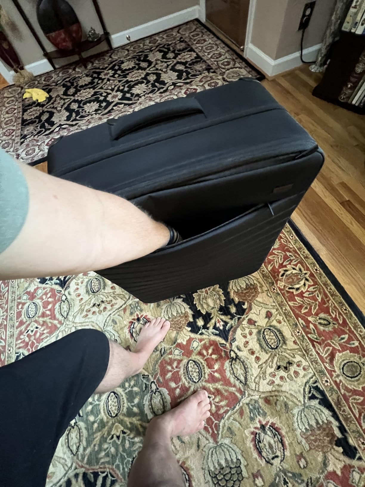 Away Softside Medium Checked Suitcase, 26 Inch Expandable Luggage For Men & Women, Durable Nylon Exterior, TSA Approved Lock, Ideal For Trips 1-2 Weeks, Cloud Gray customer photo 1
