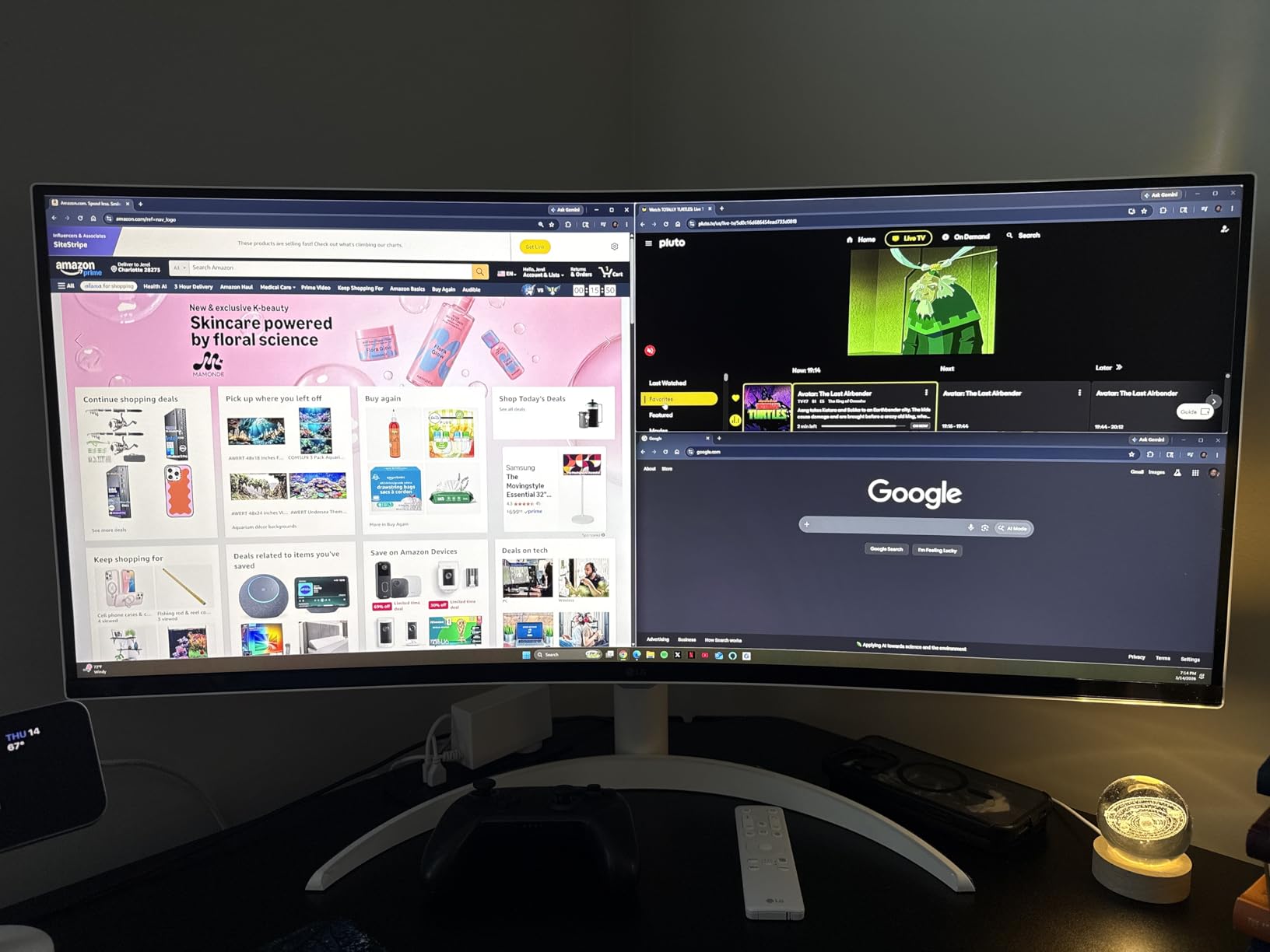 LG 34SR63QA-W 34 inch Smart Curved Monitor with Streaming TV customer photo 1