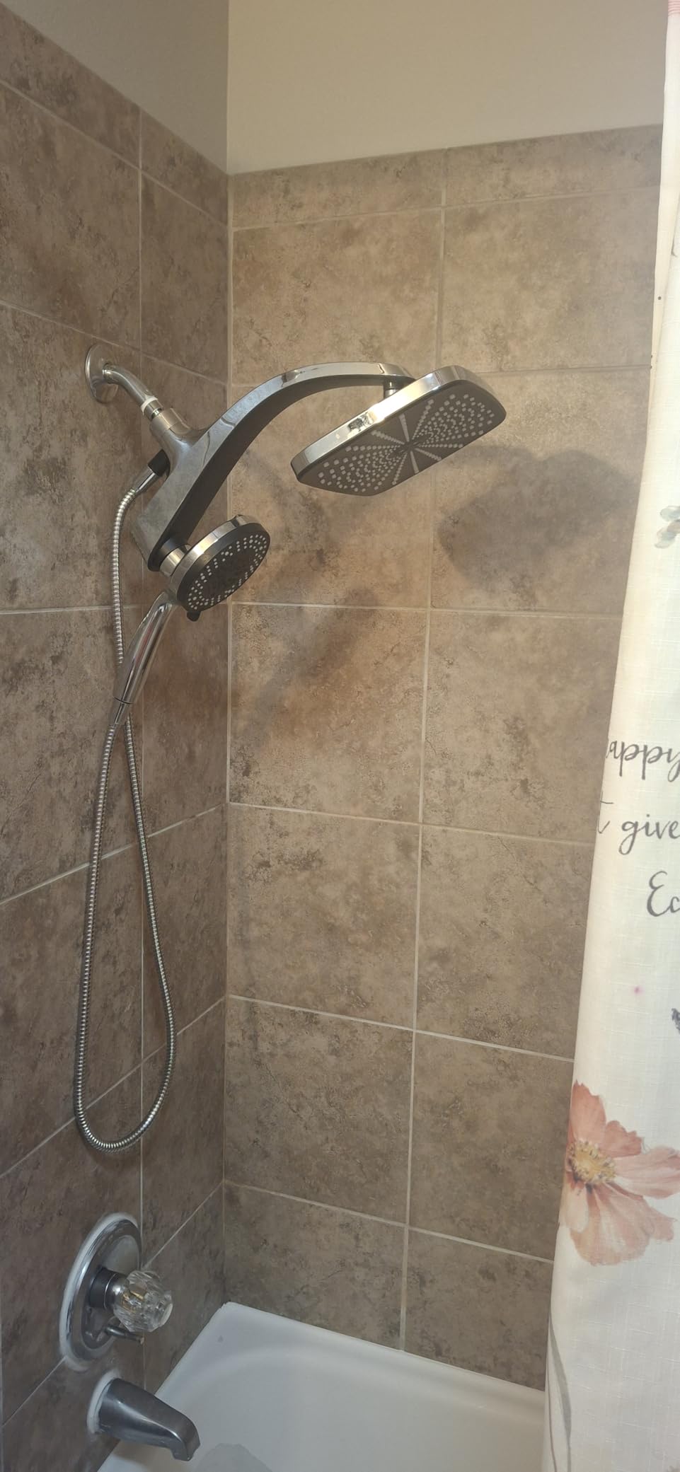 BOZYBO Rain Shower Head with Handheld: High Pressure Shower Heads with Handheld Spray Combo, 12