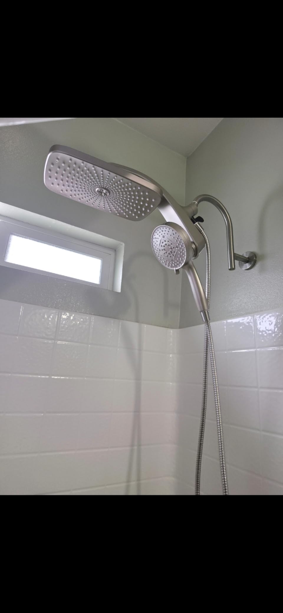 BOZYBO Rain Shower Head with Handheld: High Pressure Shower Heads with Handheld Spray Combo, 12