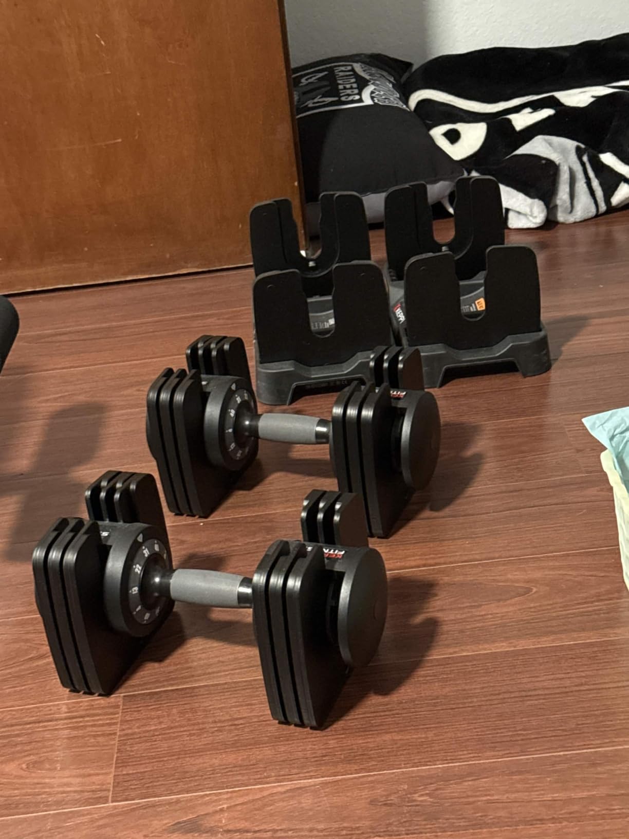 Keppi Adjustable Dumbbells Set - 25lb/40lb/55lb/60lb, Anti-Slip Metal Fast Adjust Weight Handle customer photo 1