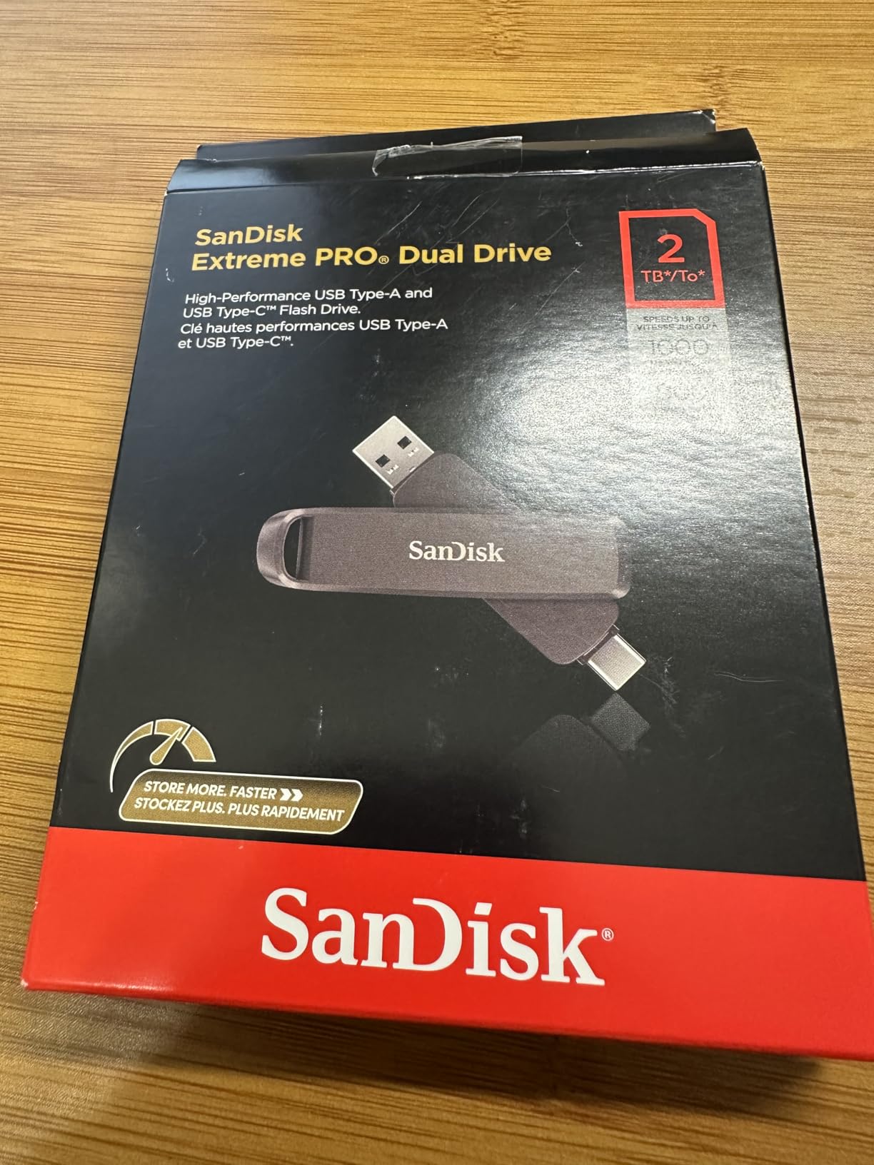 SanDisk 1TB Extreme PRO Dual Drive - Up to 1,000MB/s, USB Type-C and USB Type-A, High-Performance Flash Drive - SDDDE1-1T00-G46 customer photo 2