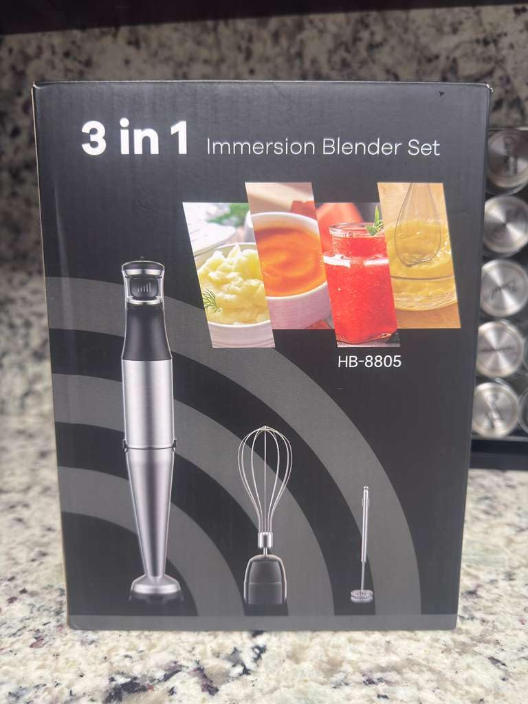 Immersion Blender Handheld 1100W 3 in 1 Corded Stick Hand Blenders for Kitchen with Trigger Speed Control, with Whisk, Milk Frother Attachemnts, Perfect Emulsifier for Soup, Smoothie, Puree customer photo 2