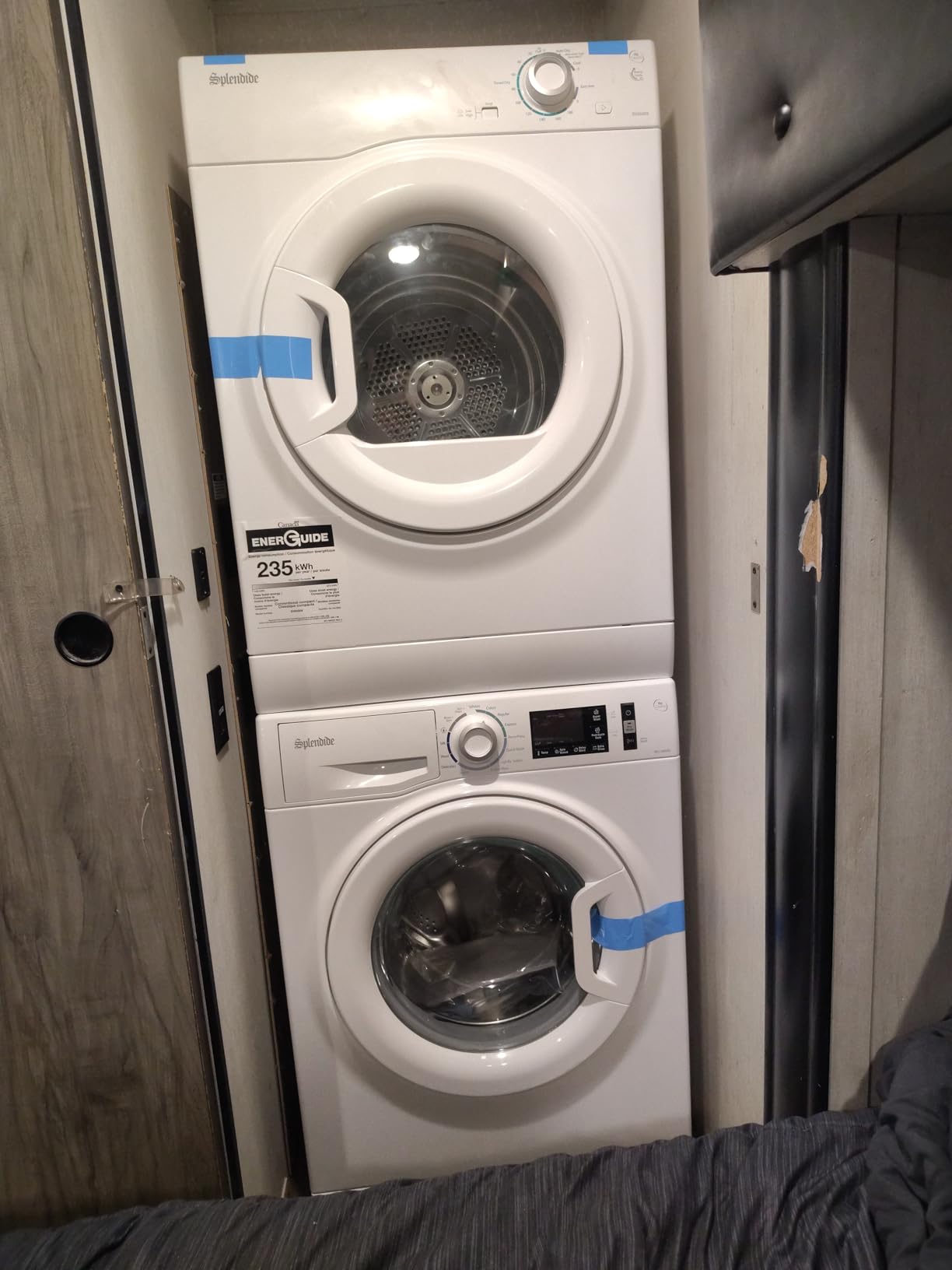 Splendide DV1725X & WFL2500X Washer & Dryer Stacked Bundle with Vent Kit & SK04 Stack Kit Included + Starter Laundry Powder - Updated Design customer photo 1