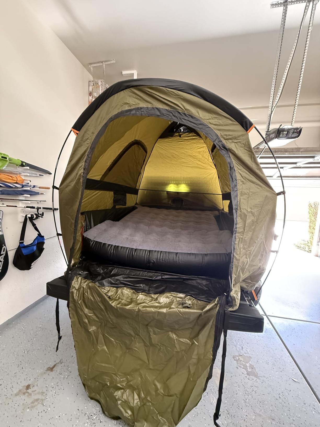 Truck Bed Tent, Waterproof PU3000mm Pickup Truck Tent for Camping Bed, 2-3 Person Sleeping Truck Tent, Portable for Car Camping customer photo 2