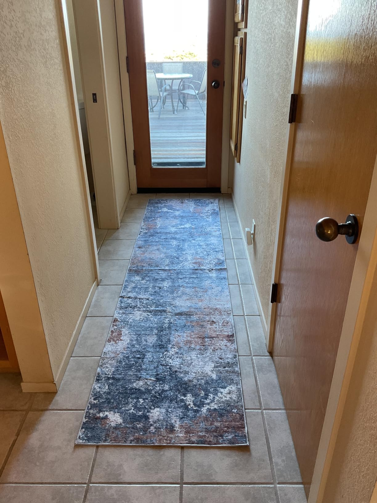 3x10 ft Long Hallway Runner Rug - Non-Slip Washable Kitchen Floor Rug with Rubber Backing, Modern Low Pile Thin Wide Carpet Runners for Bedroom, Entryway Indoor (Brown Beige,3x10) customer photo 2